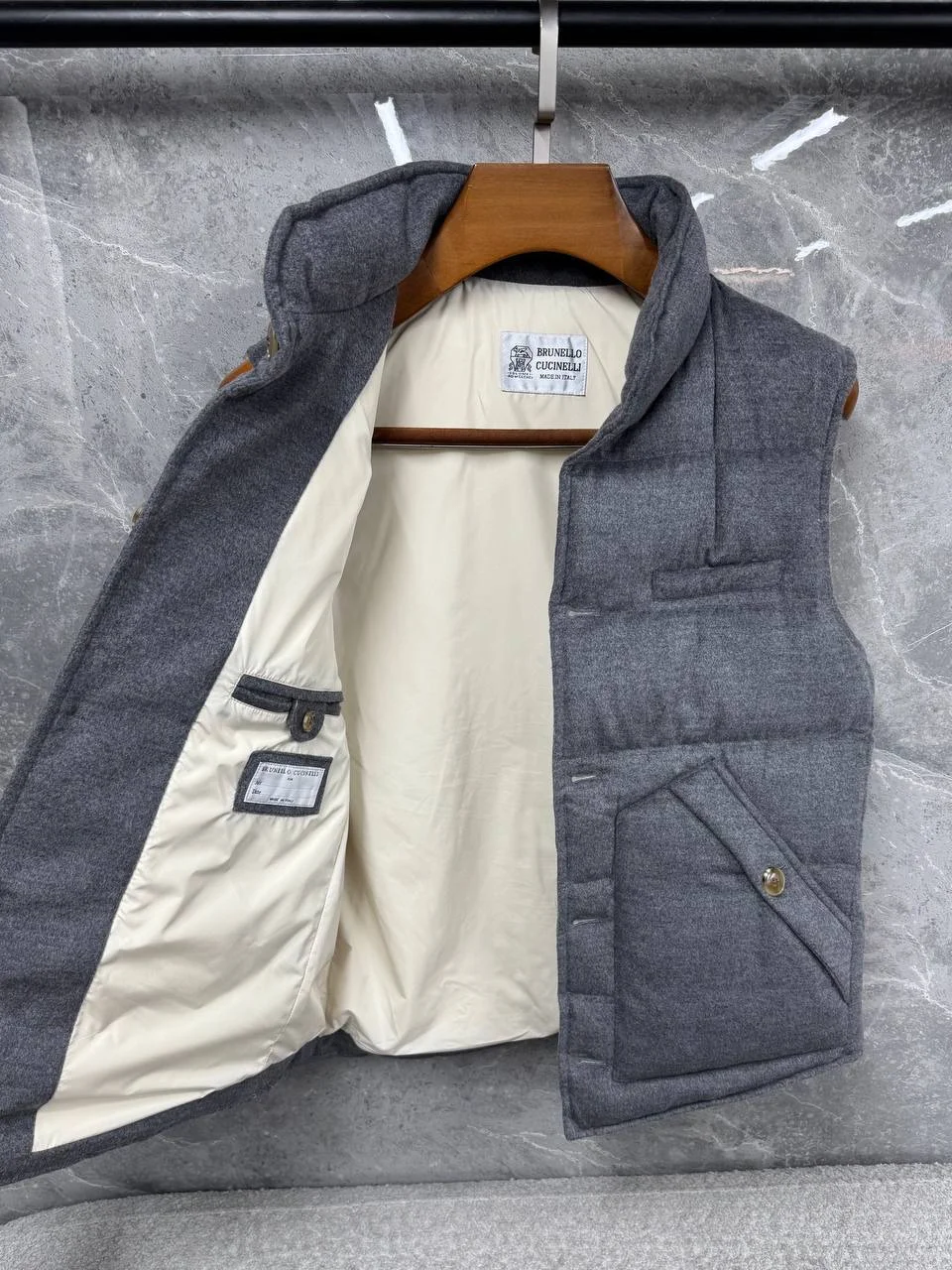 жилетка мужская Brunello cucinelli - миниатюра 4