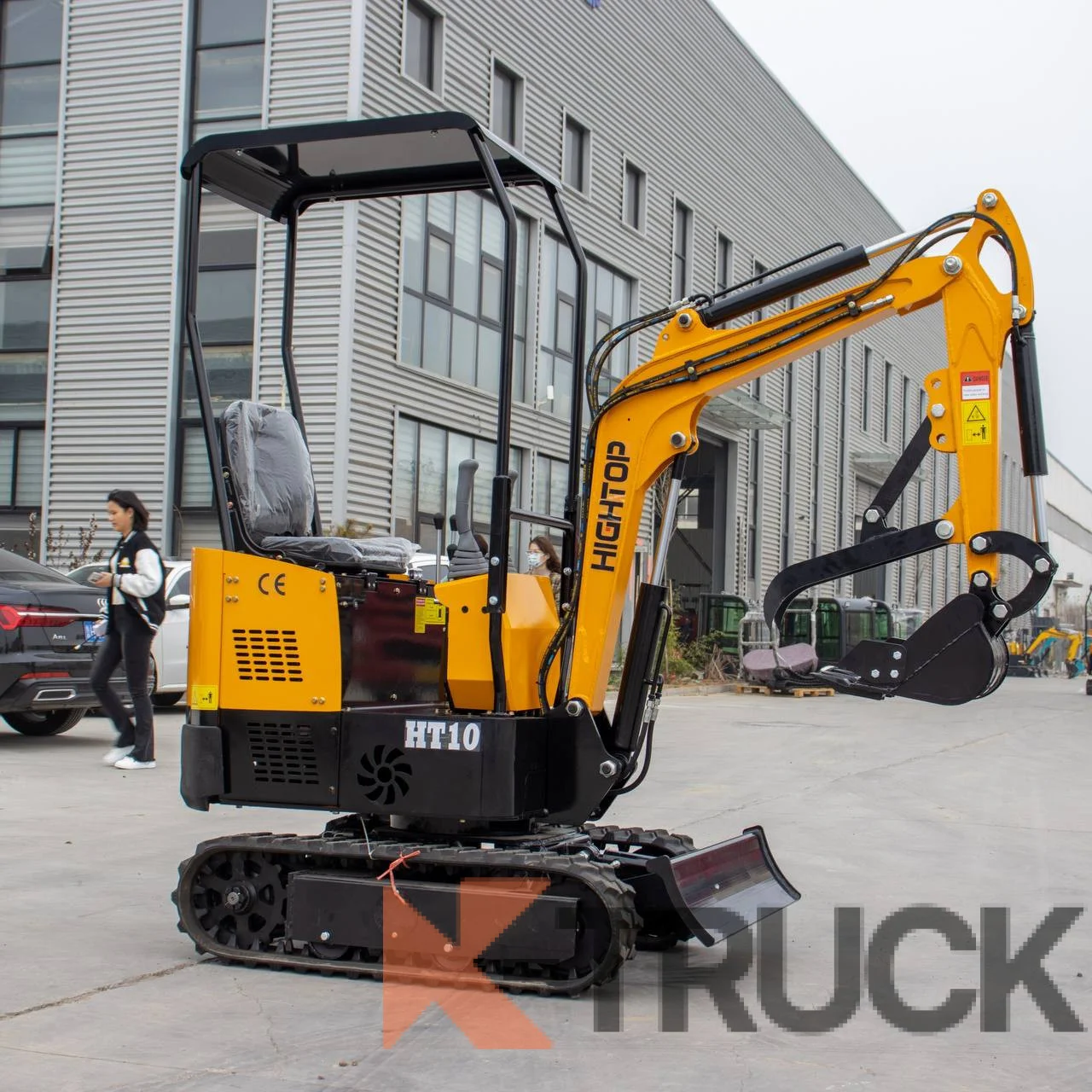 Мини - экскаватор HighTop HT10 - Kubota D722, Без кабины