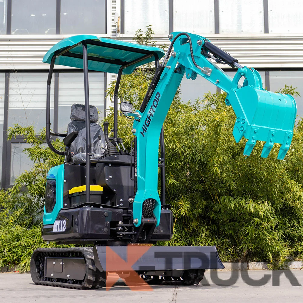 Мини - экскаватор HighTop HT12 - Kubota D722, С кабиной