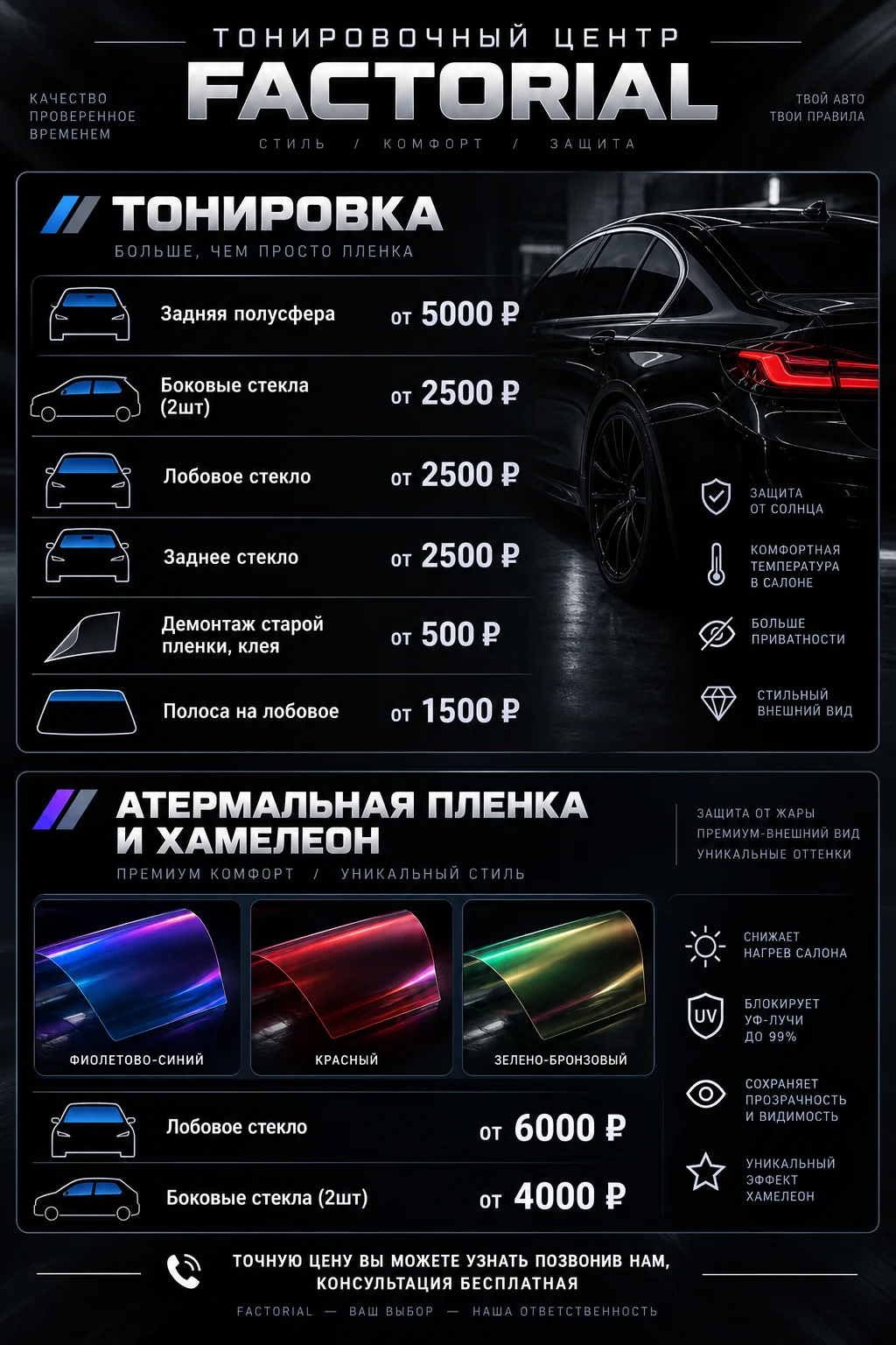 Тонировка авто - изображение 1