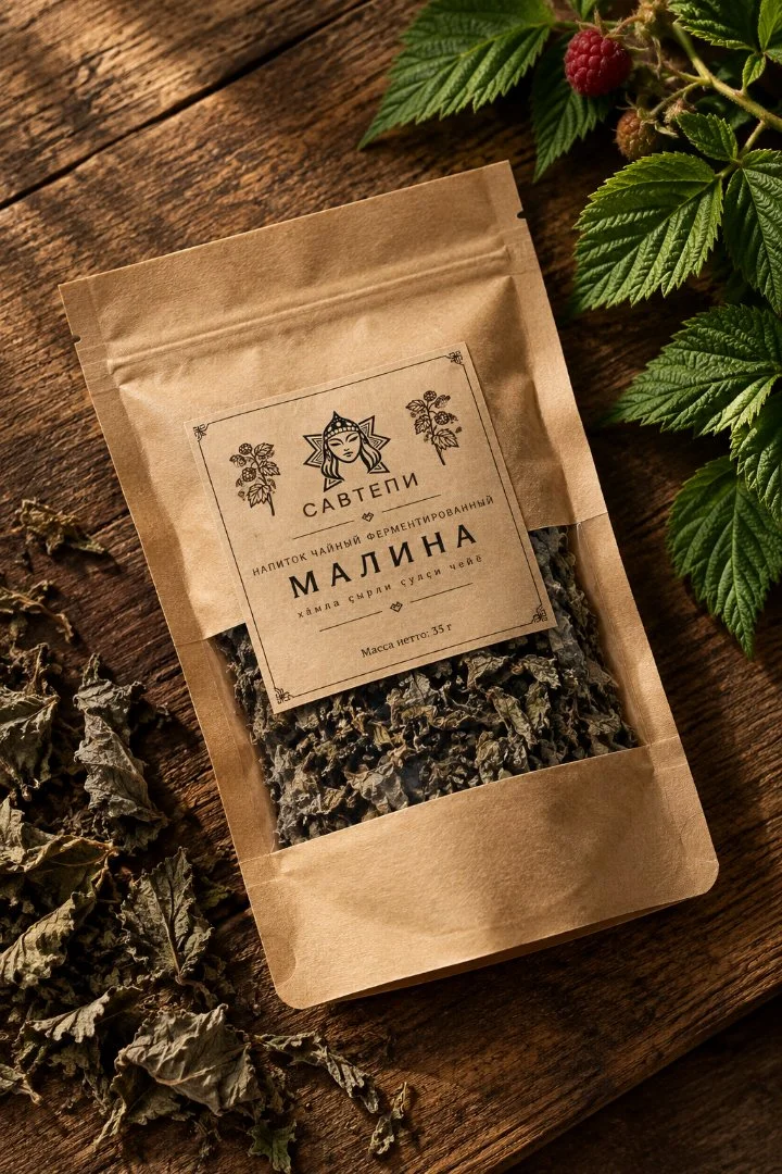 Чай из ферментированных листьев малины