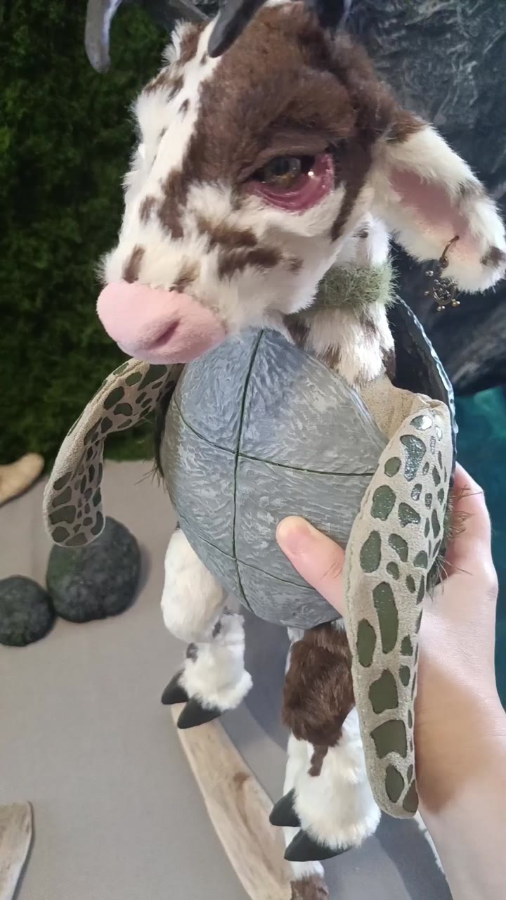 Интерьерная игрушка Ложная Черепаха 🐢🐄 - видео 8