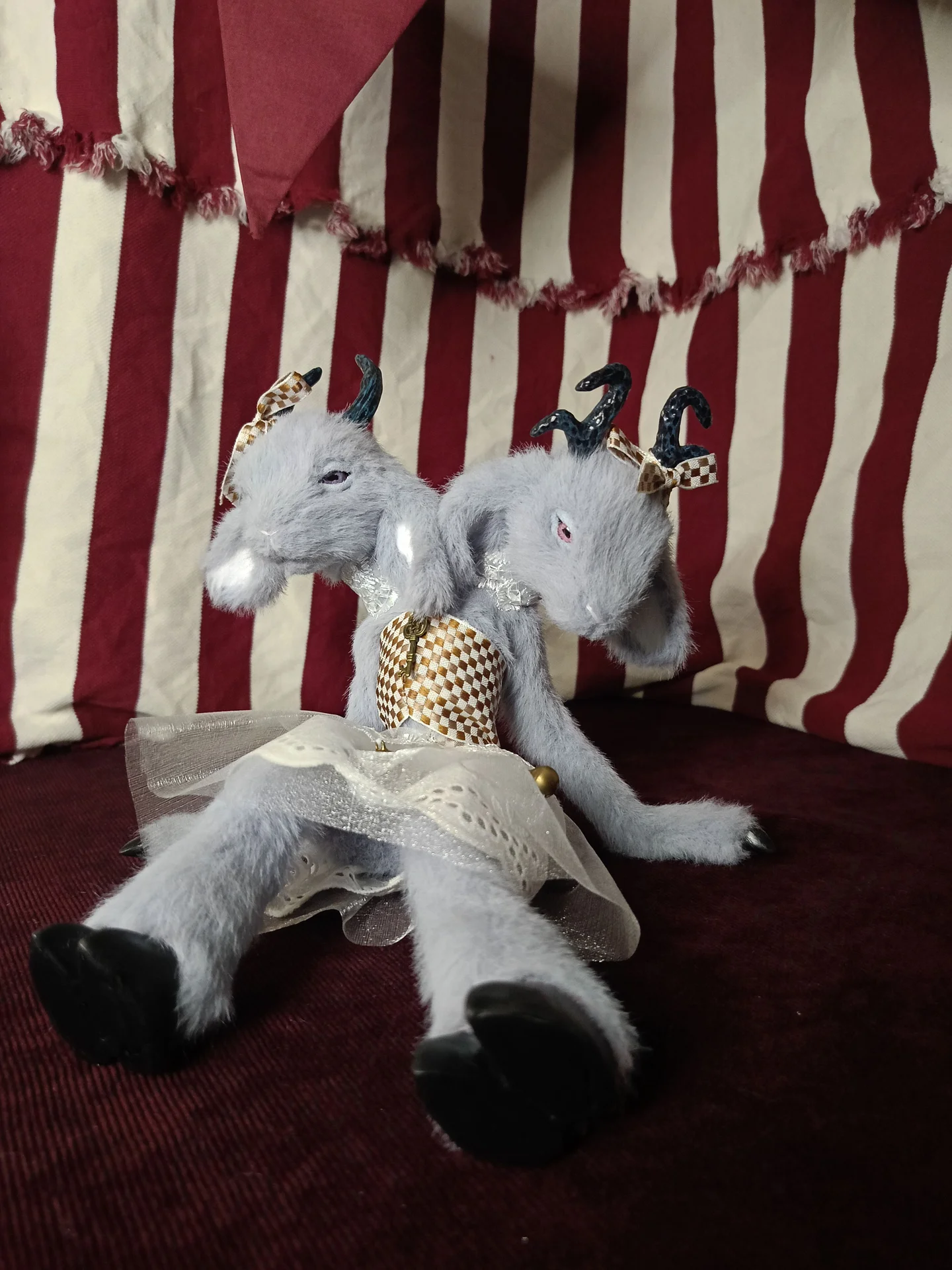Интерьерная игрушка ручной работы Козочка🐐 - миниатюра 2