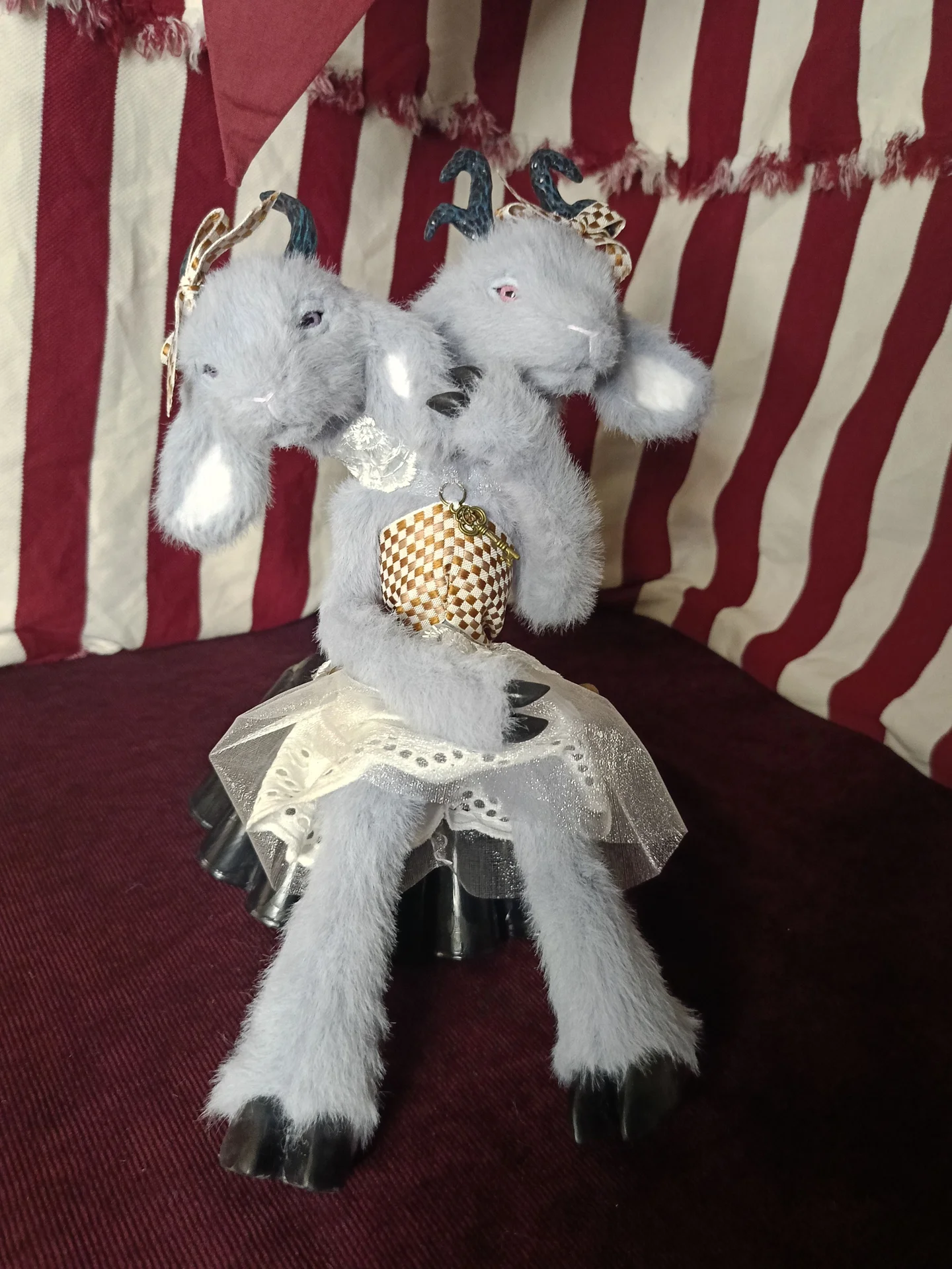 Интерьерная игрушка ручной работы Козочка🐐 - миниатюра 5