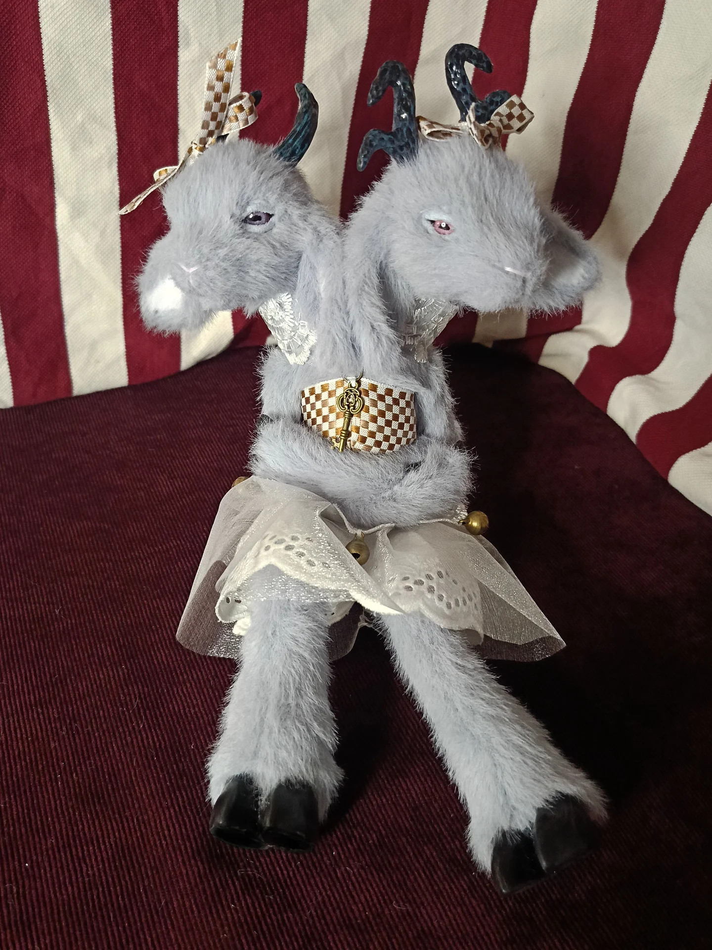 Интерьерная игрушка ручной работы Козочка🐐 - миниатюра 8