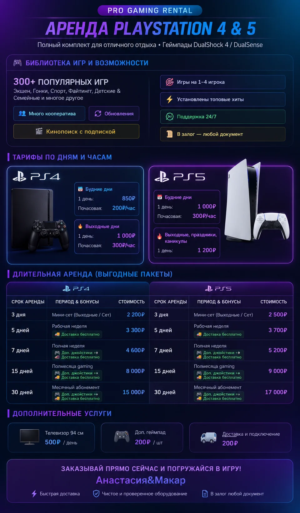 Аренда PS 4 & PS 5 - миниатюра 2