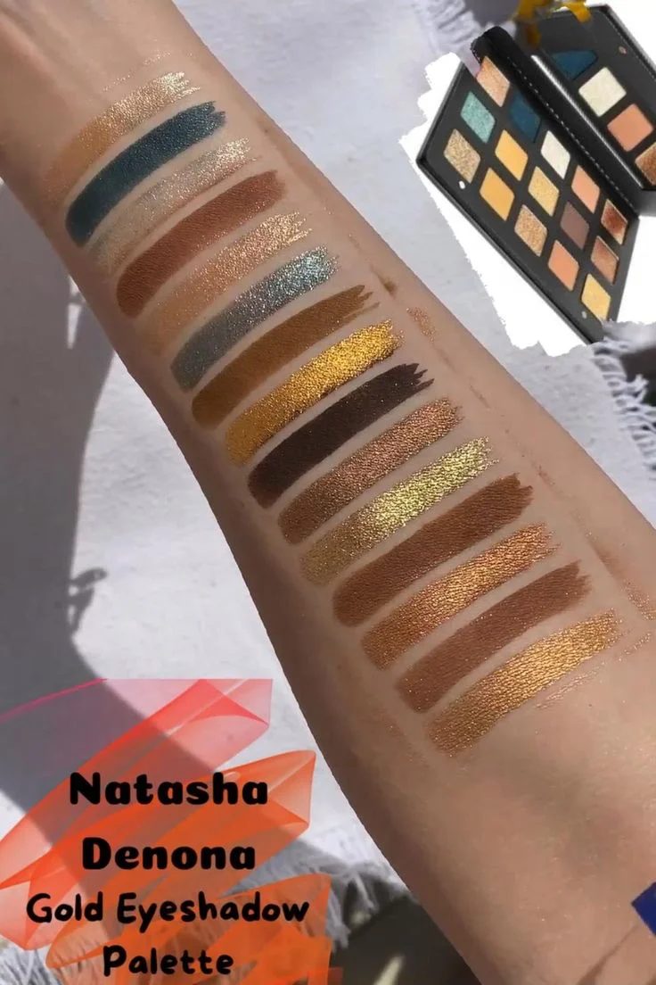 Палетка теней: Natasha Denona - Gold Palette - миниатюра 8