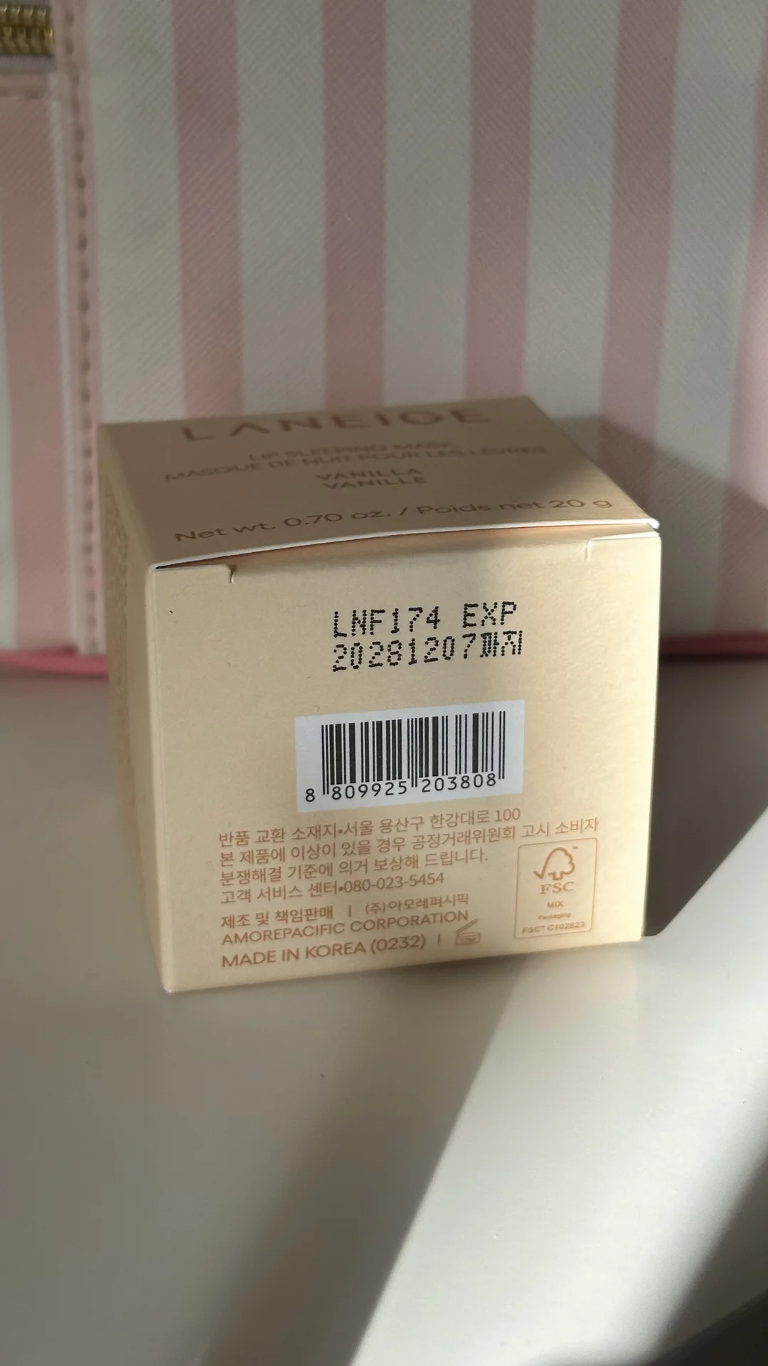 Маска для губ laneige Lip Sleeping Mask Vanilla - миниатюра 2