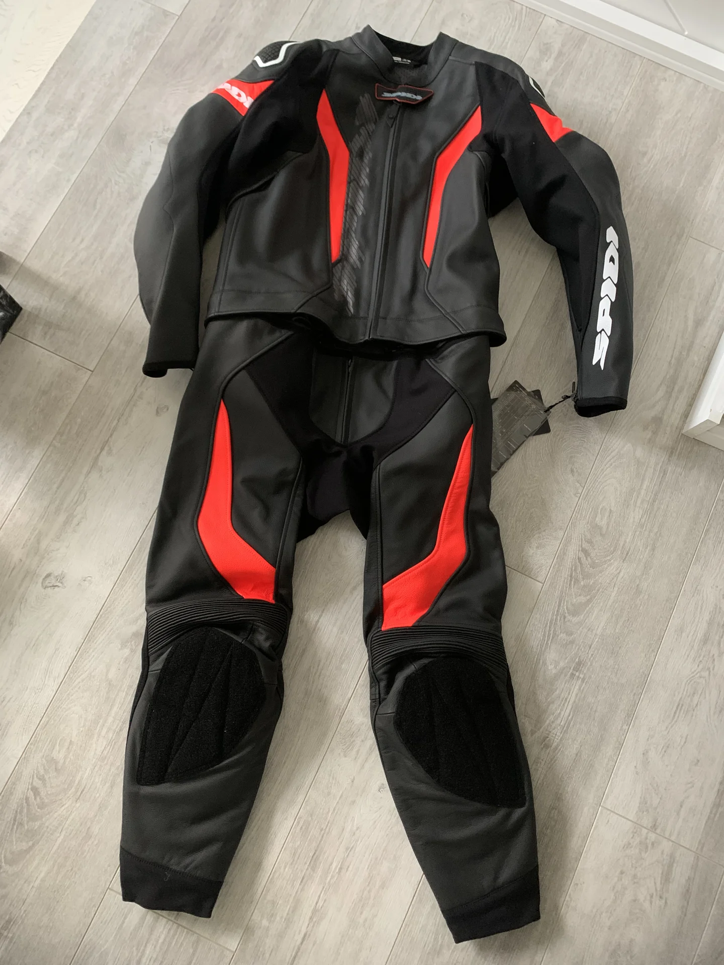 Мотокомбинезон spidi laser touring Black/Red - миниатюра 2