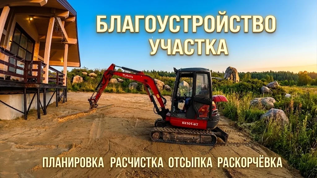 Благоустройство участка, планировка, расчистка - изображение 1