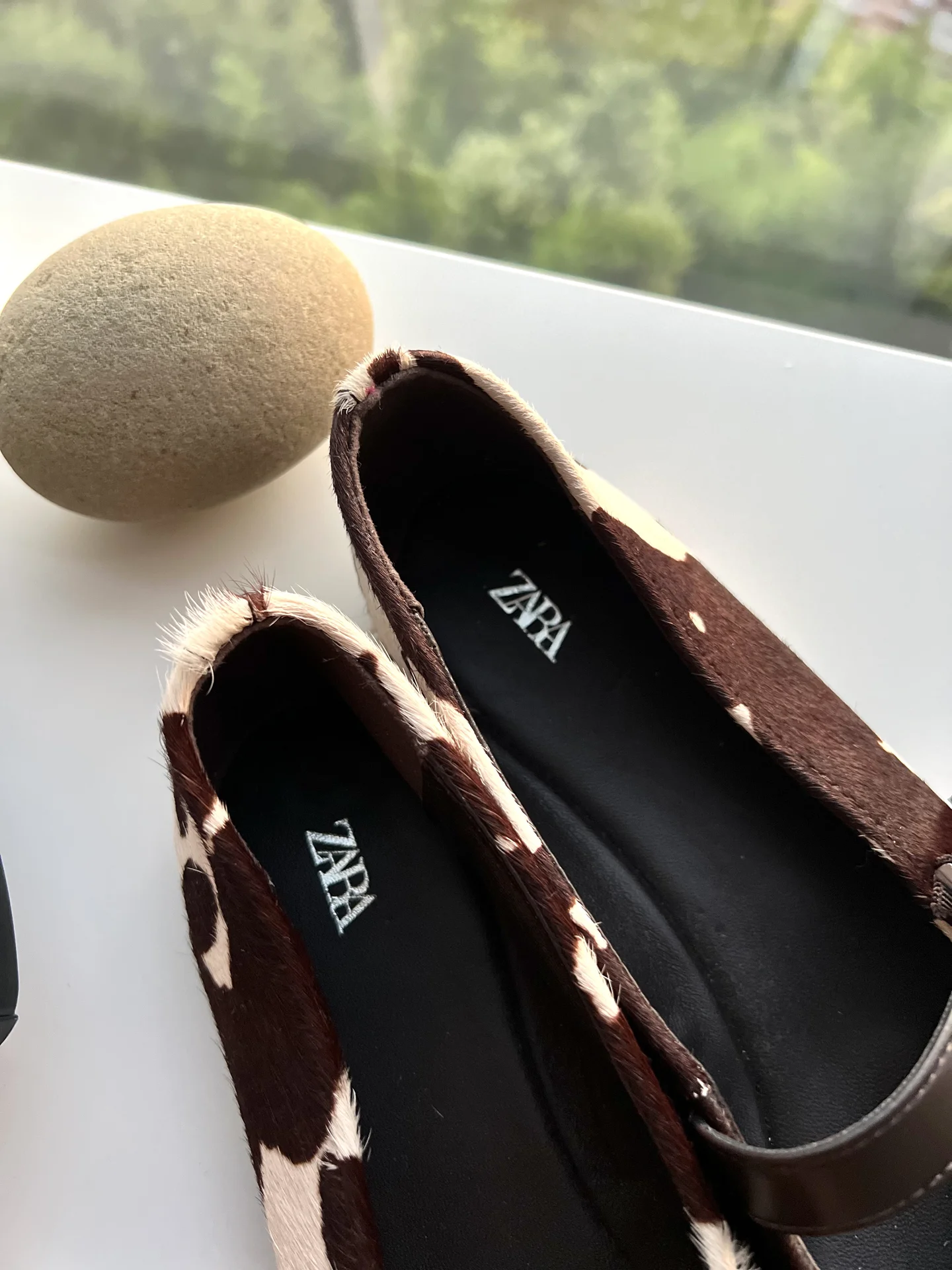 Балетки Zara мери джейн / коровий принт 38 - миниатюра 4