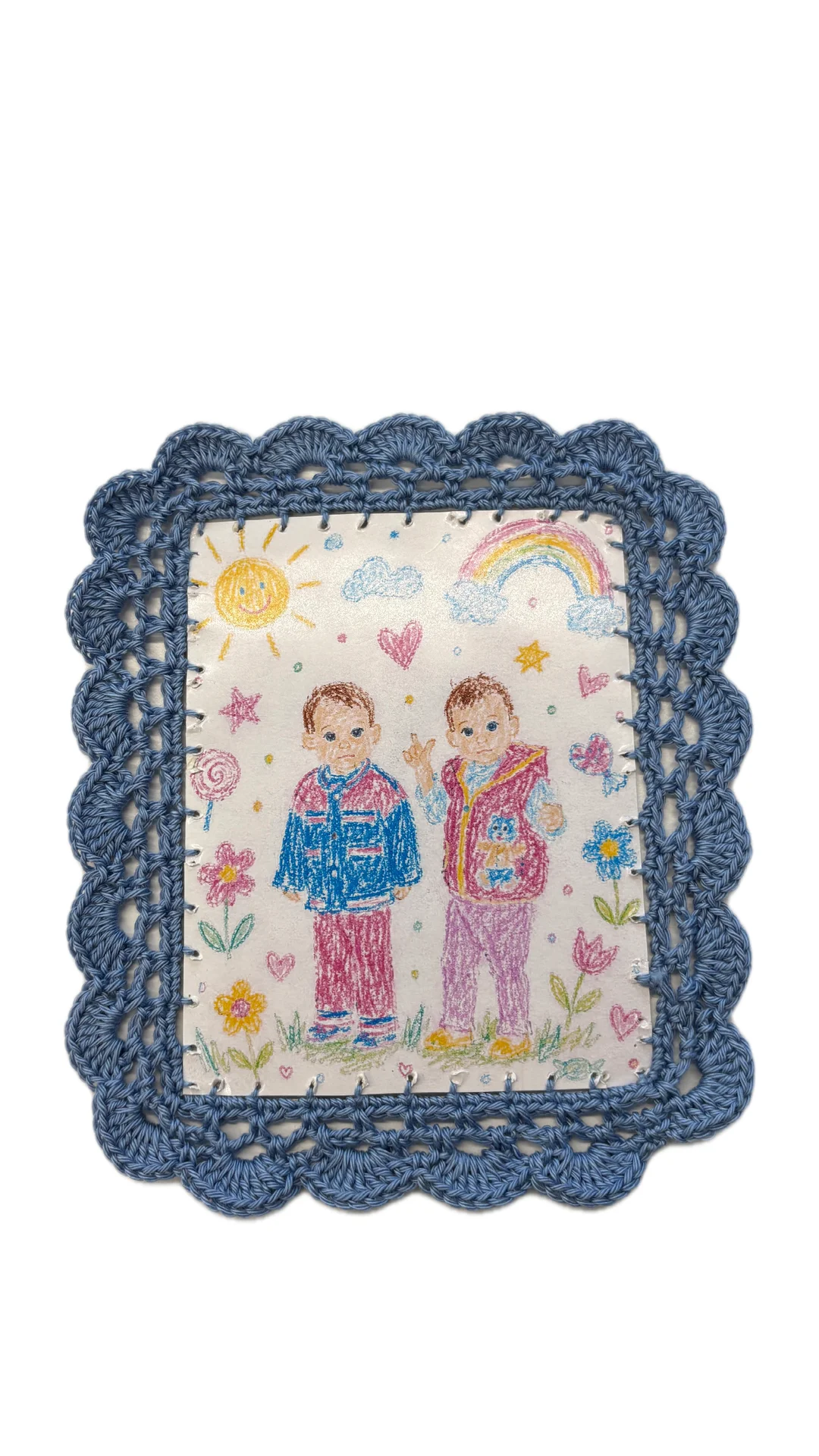 Фоторамка крючком на заказ 🖼️🧶 - миниатюра 2