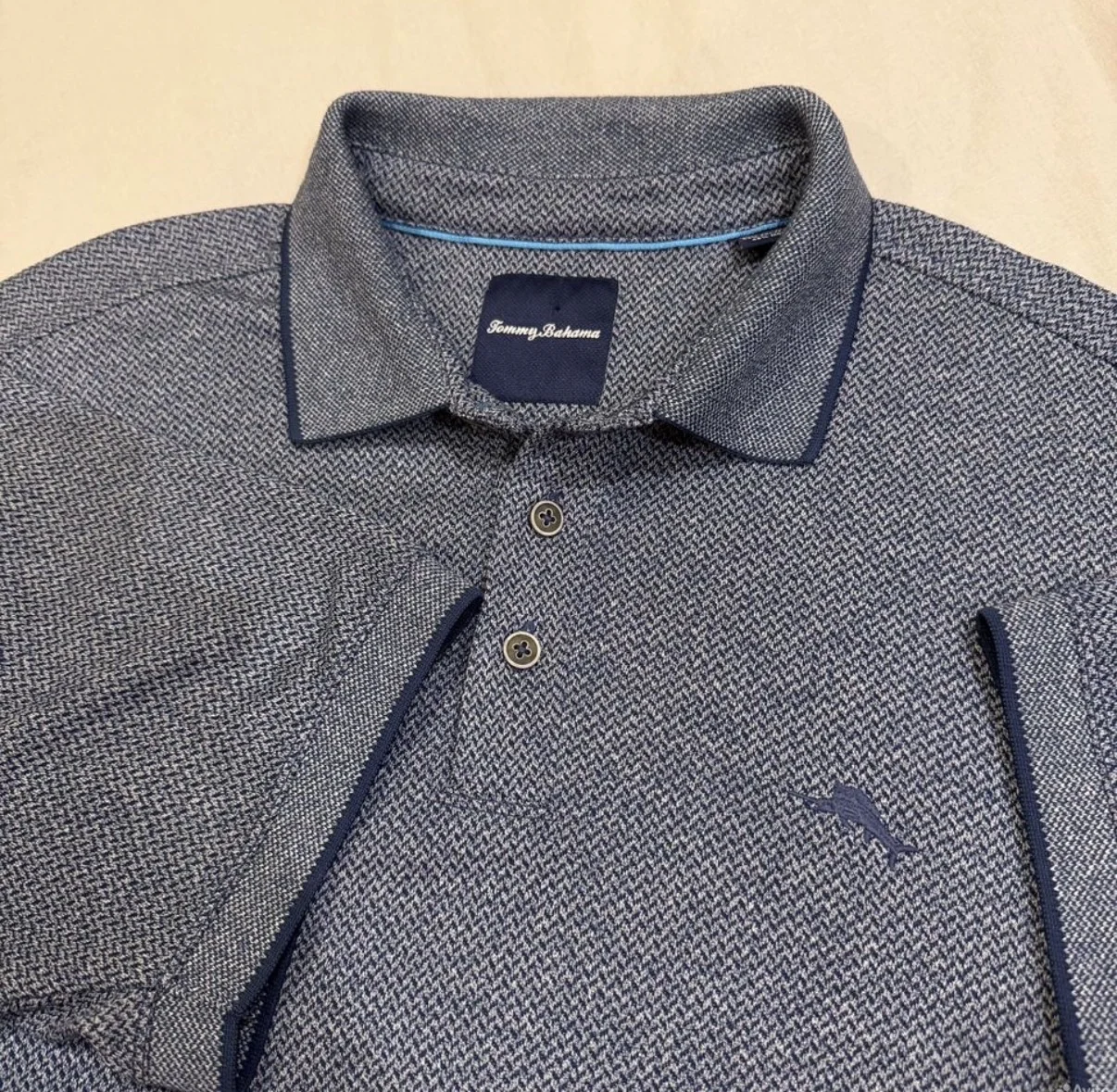 Поло Tommy Bahama синее XL Модал - изображение 1