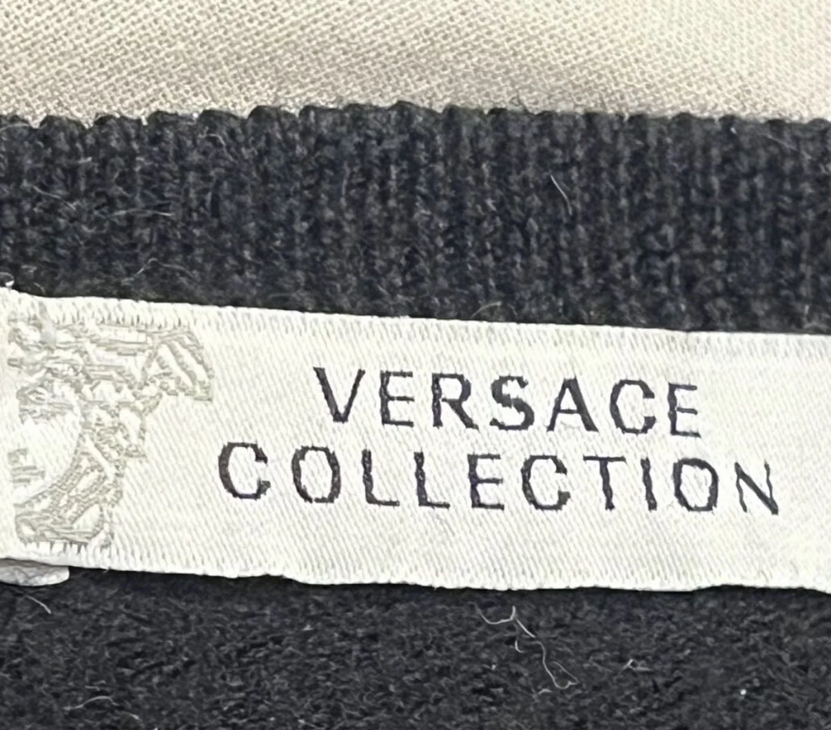 Versace Collection свитер шерсть вышитая Медуза - миниатюра 5