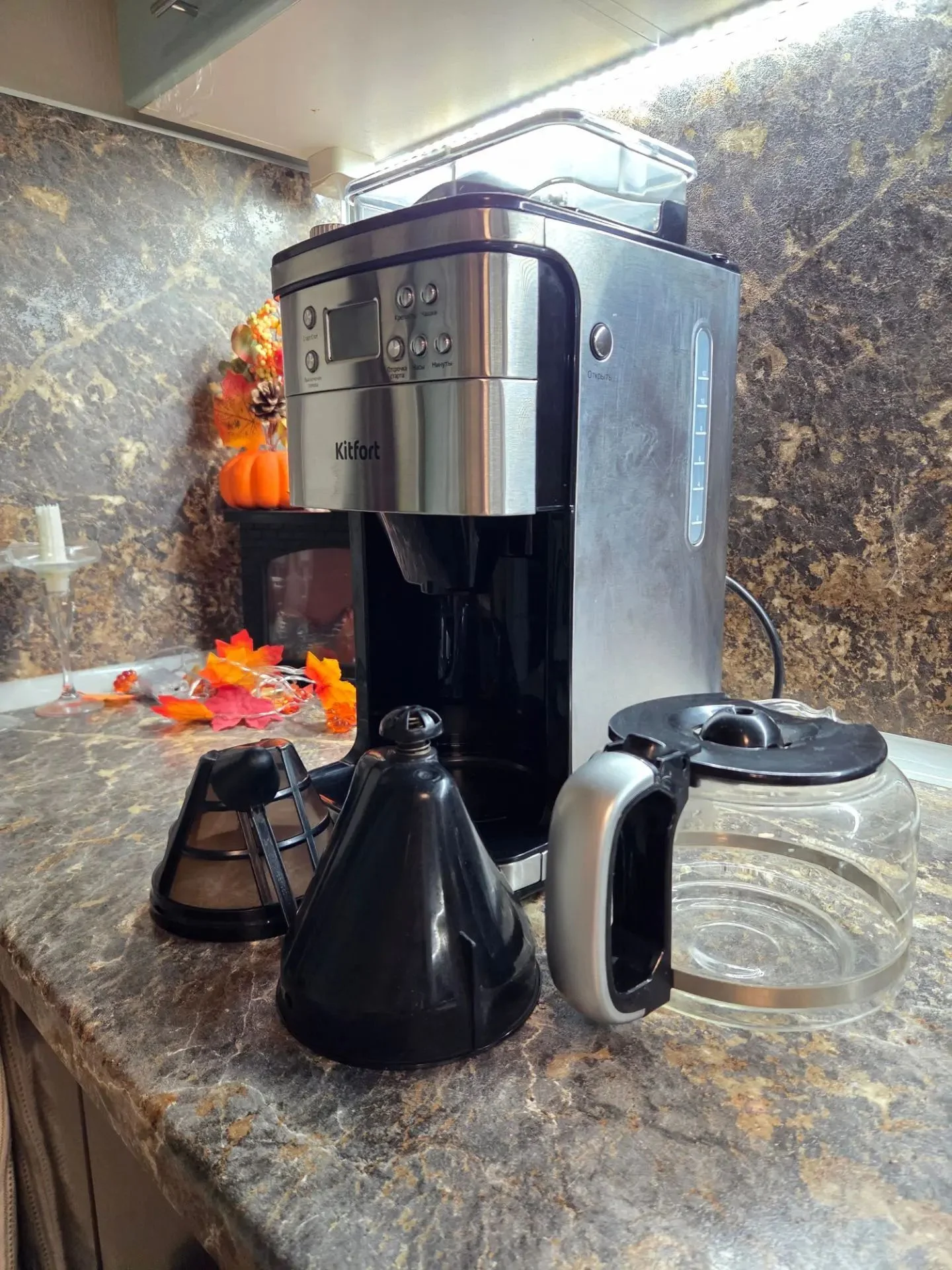 Продаю кофеварку Kitfort KT-705 - миниатюра 3