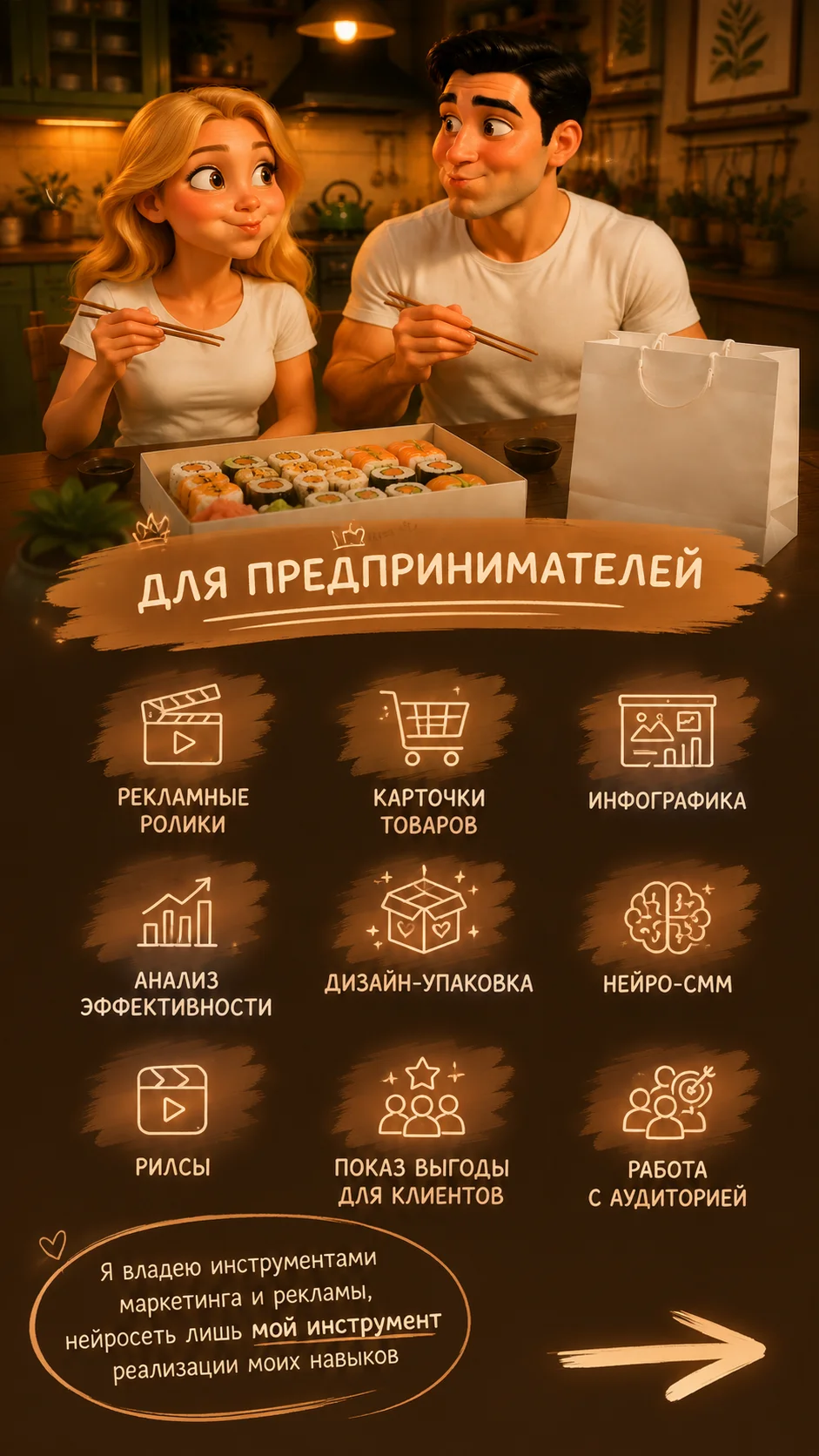 ИИ креатор, нейро-СММ, ИИ видео - миниатюра 2