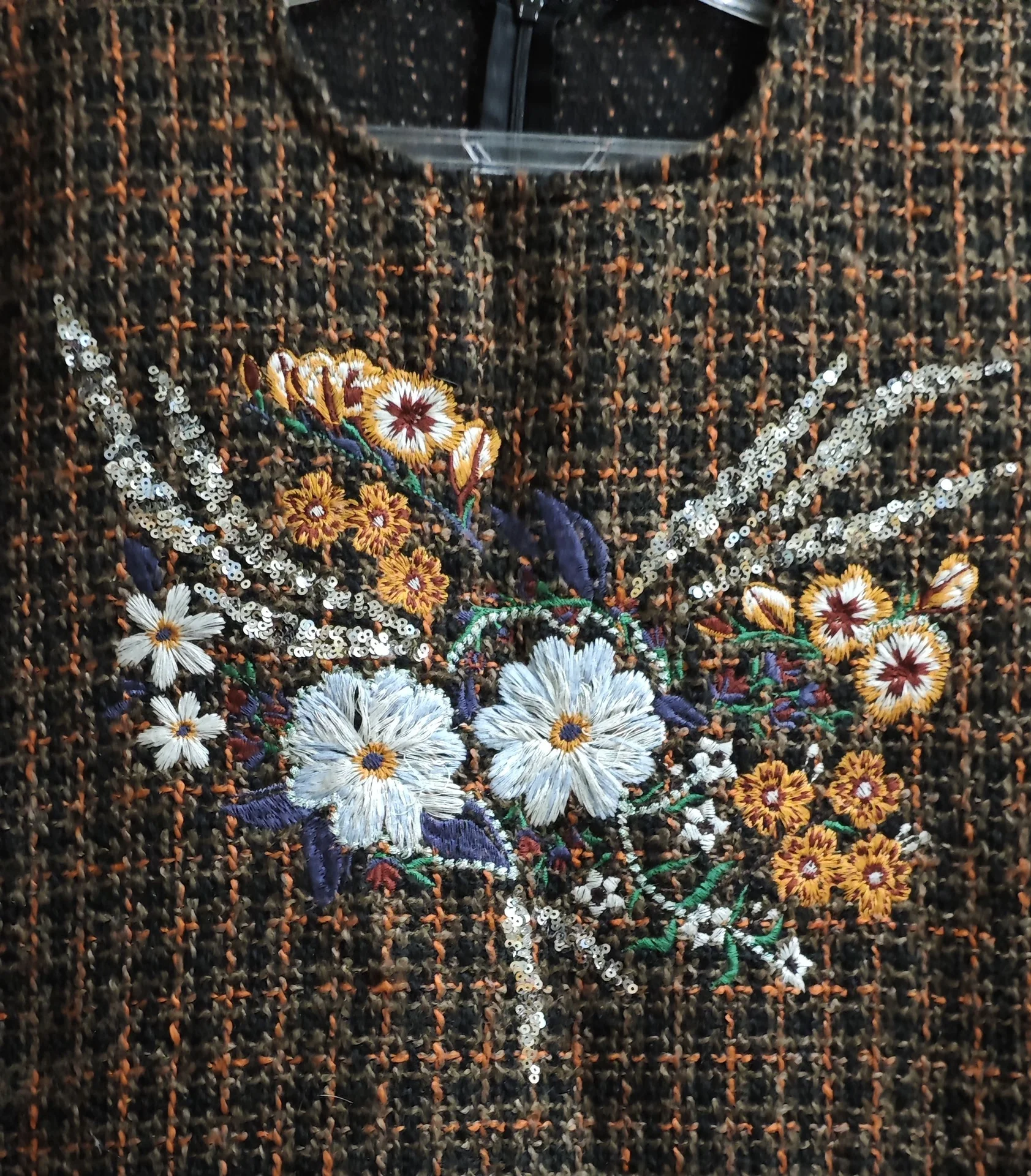 винтаж твидовое платье Zara - миниатюра 6