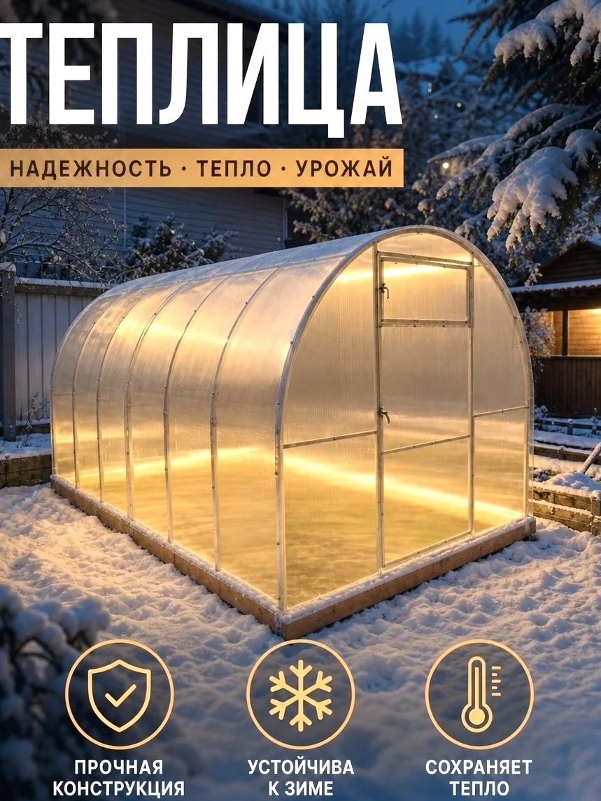 теплицы из поликарбоната - миниатюра 8