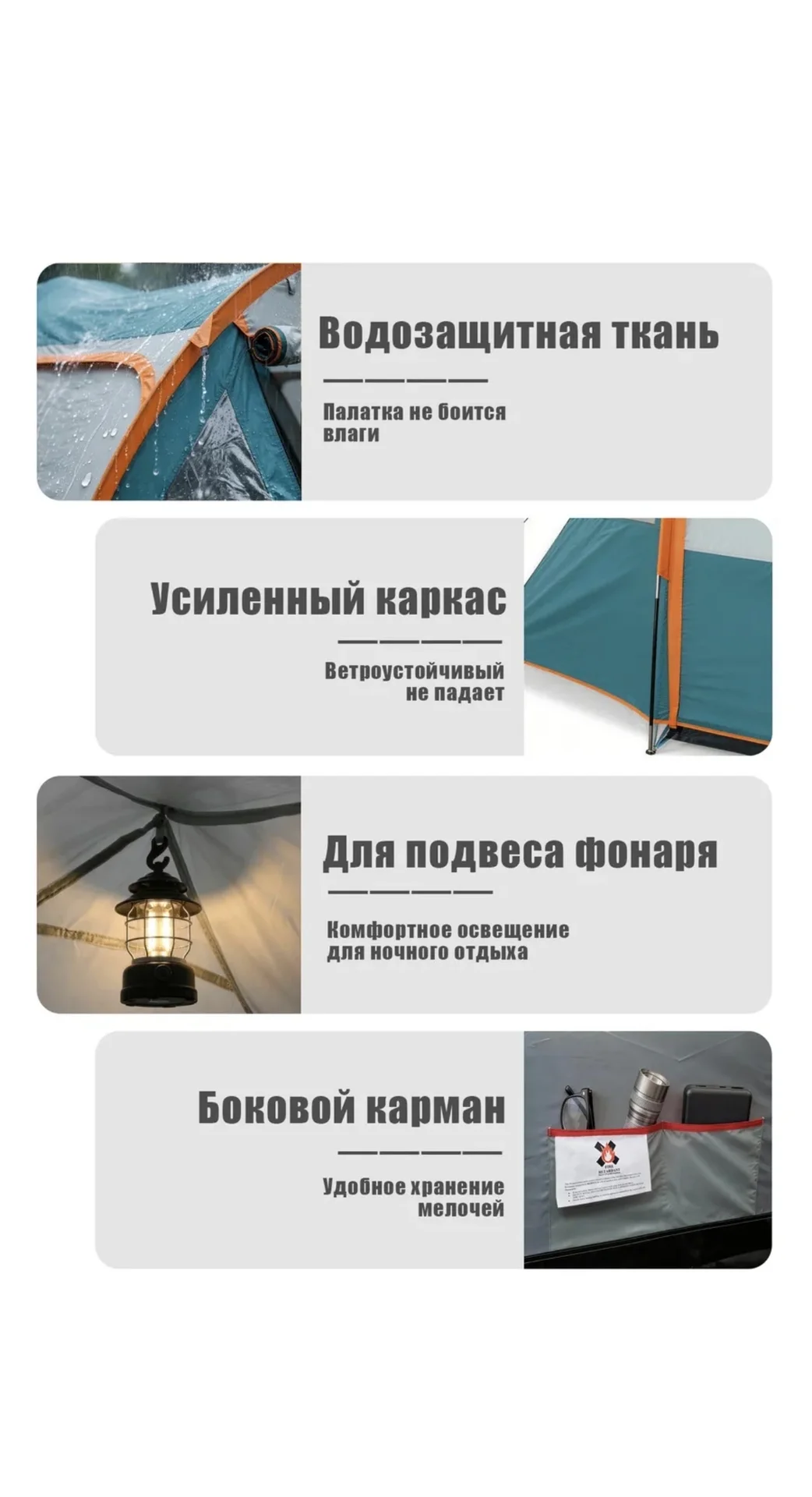 Палатка с тамбуром четырехместная - миниатюра 4