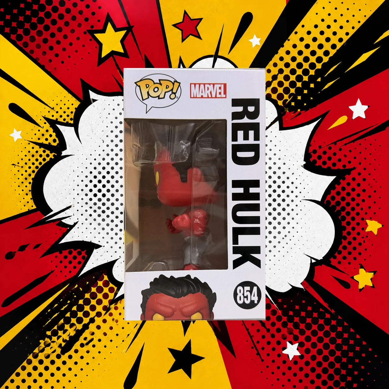 Funko POP Red Hulk #854 Marvel оригинал - миниатюра 2