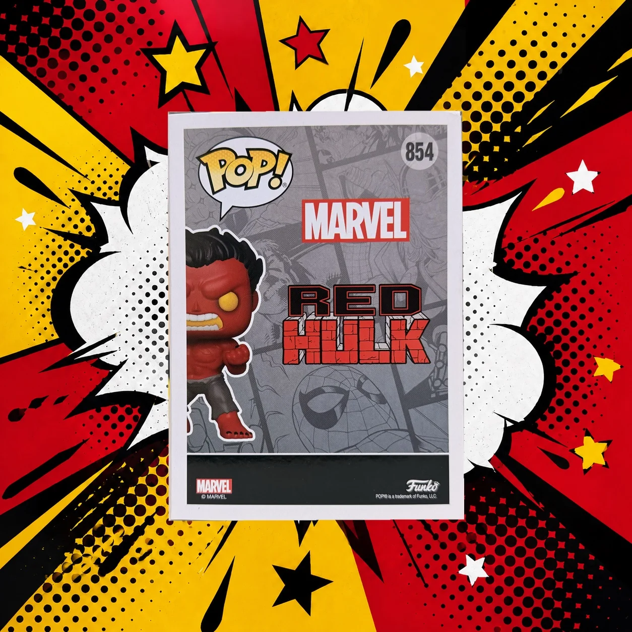 Funko POP Red Hulk #854 Marvel оригинал - миниатюра 3