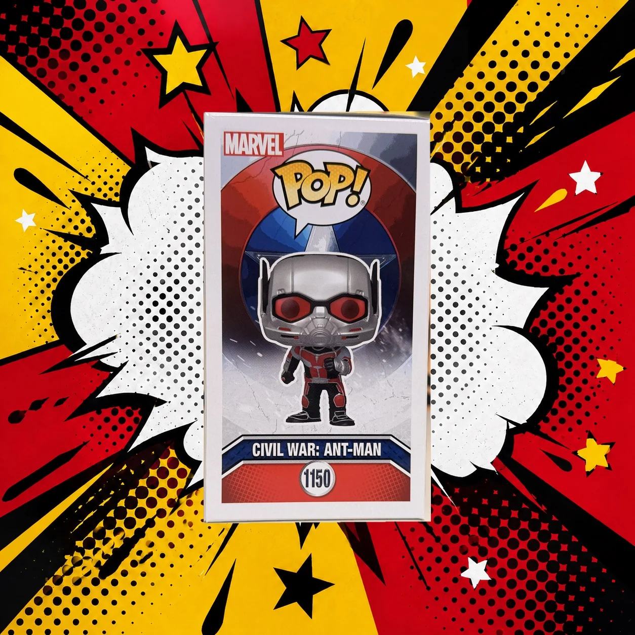 Funko POP Civil War Ant-Man #1150 оригинал - миниатюра 4