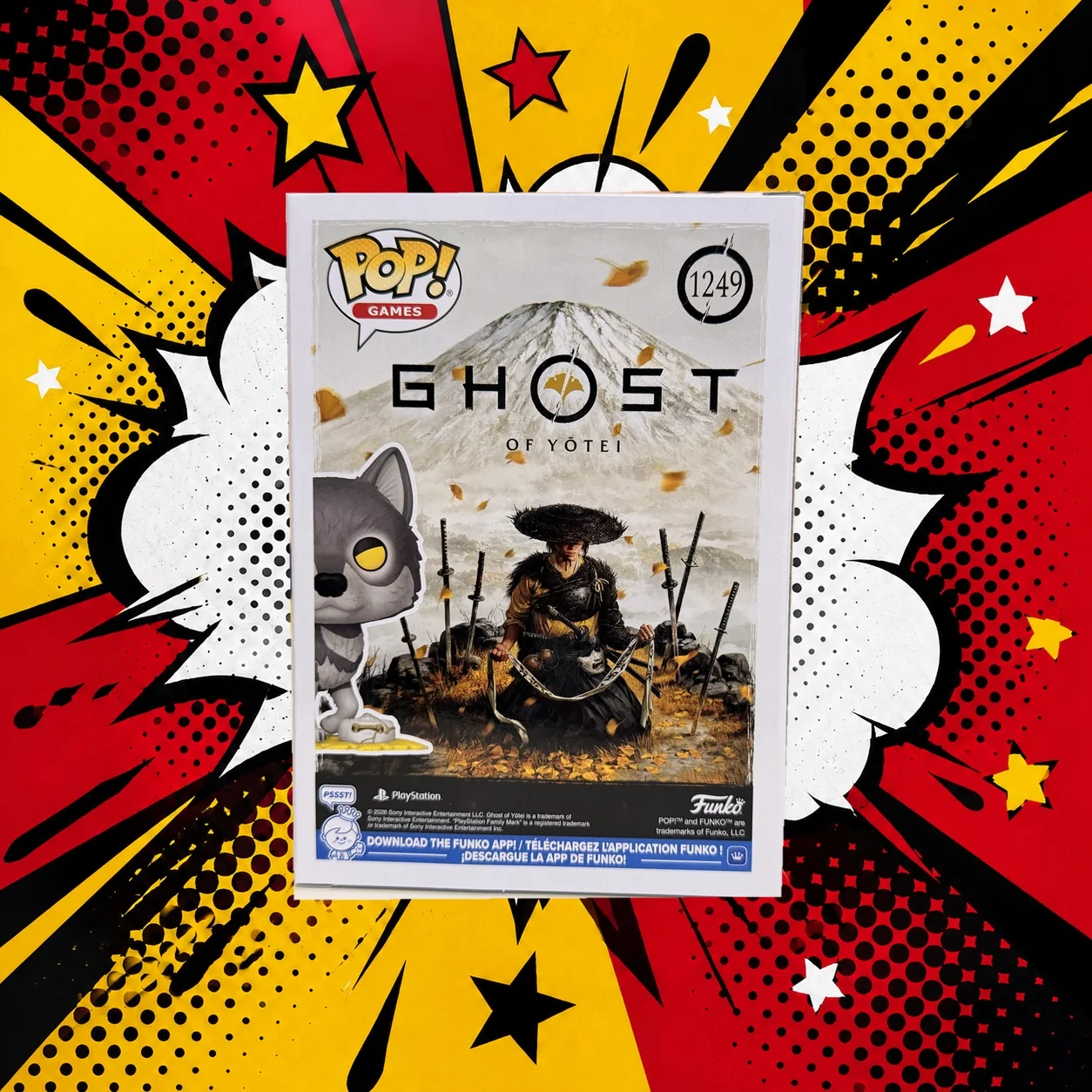Funko POP Wolf #1249 Ghost of Yotei оригинал - миниатюра 3