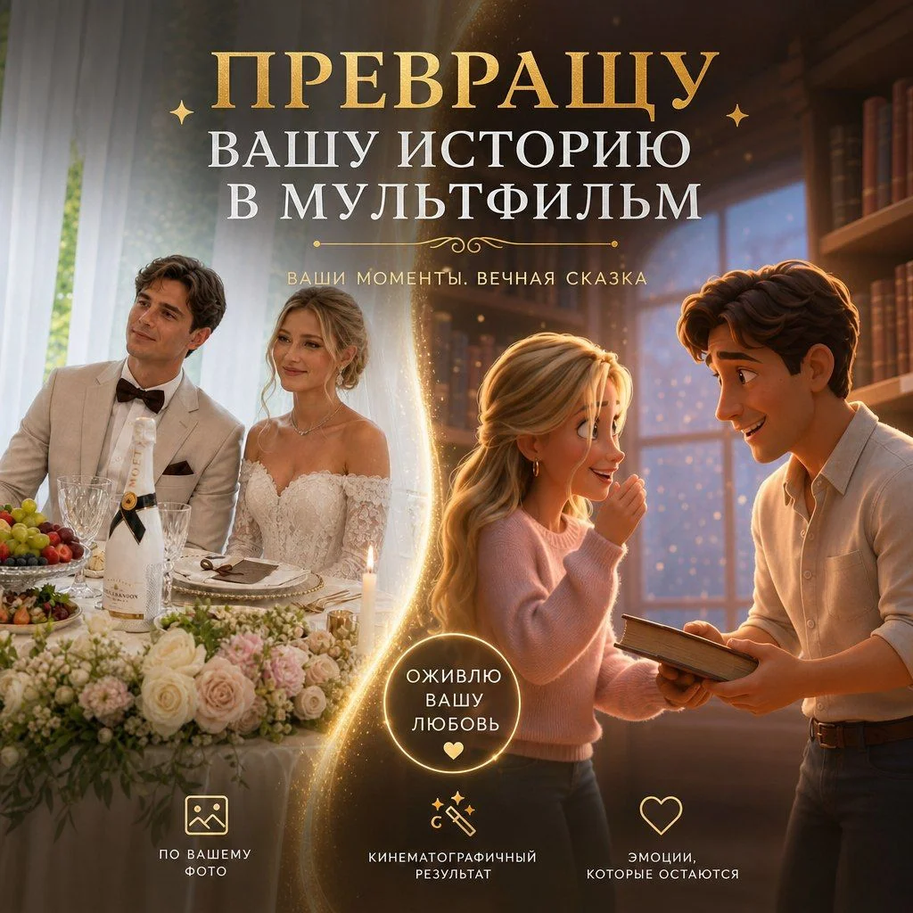 Ии-видео из фото: семья, любовь, питомцы - изображение 1