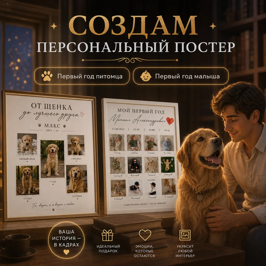 Ии-видео из фото: семья, любовь, питомцы - миниатюра 5