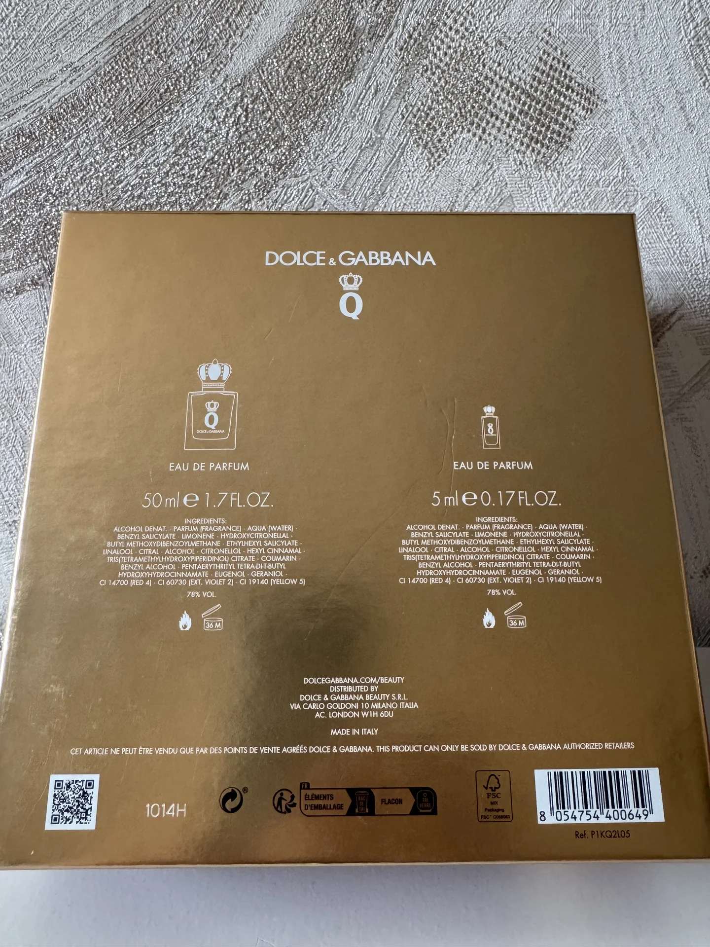 Dolce&gabbana Набор женский Q By Dolce & Gabbana - миниатюра 3