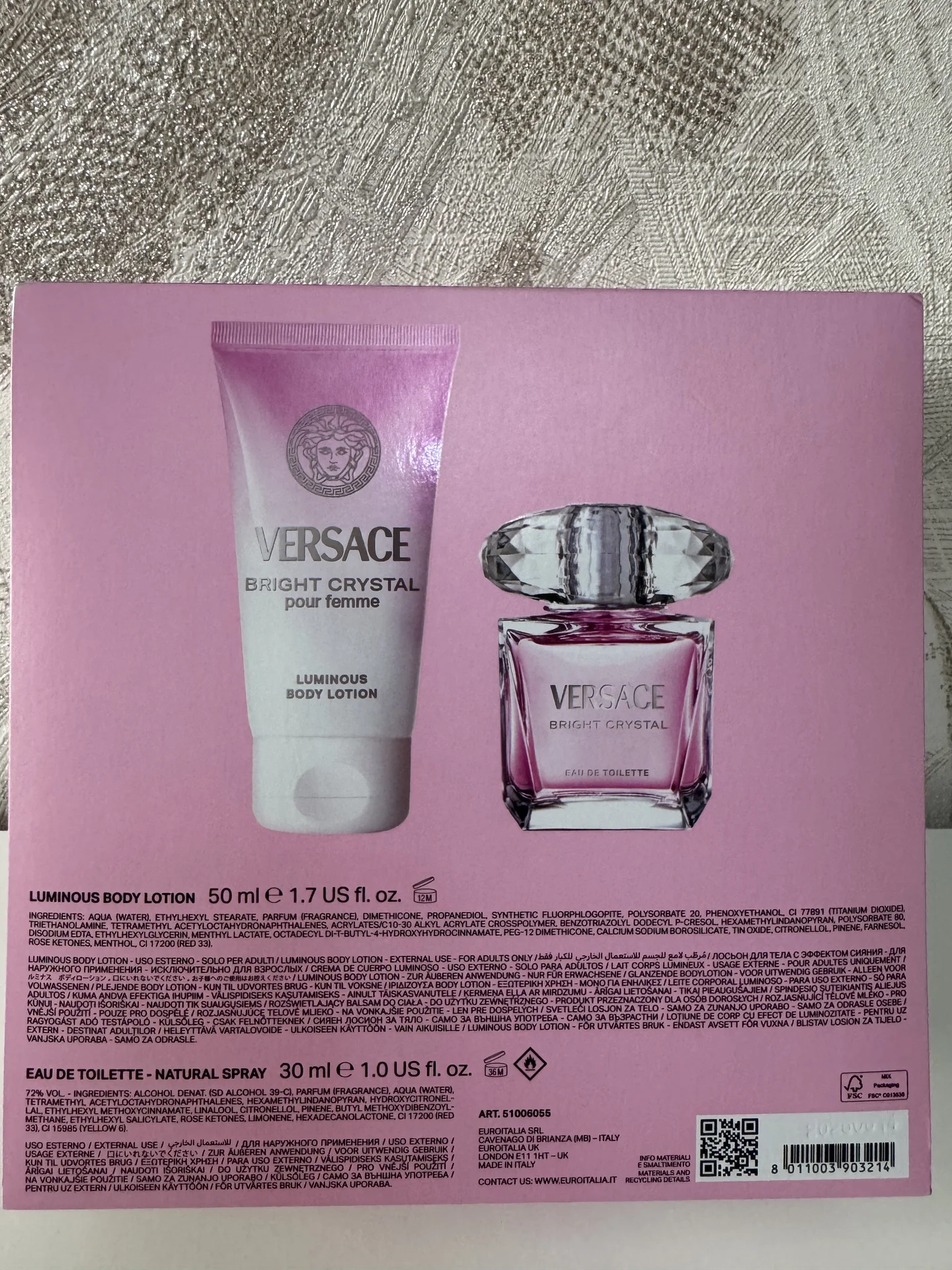 Versace bright crystal набор подарочный - миниатюра 3