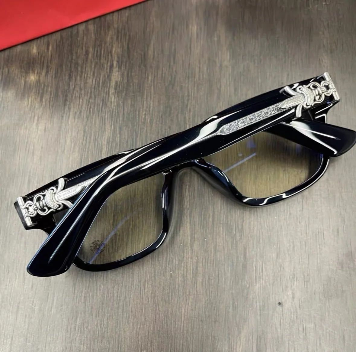 Фотохромные очки Chrome Hearts полный комплект - миниатюра 3