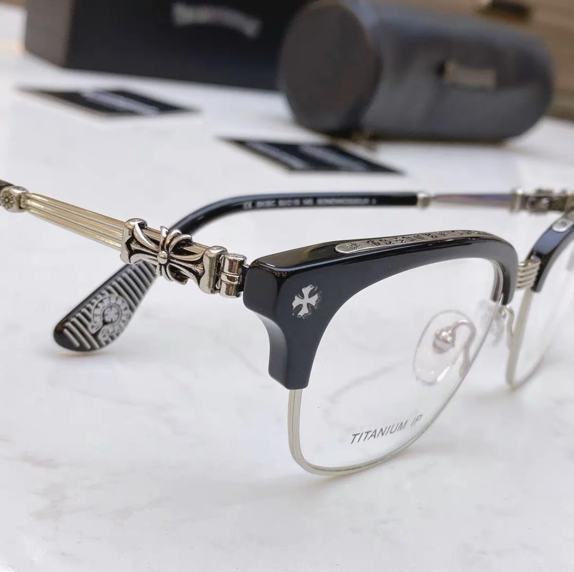 Chrome Hearts bonennoisseur+II фотохромные очки - миниатюра 2