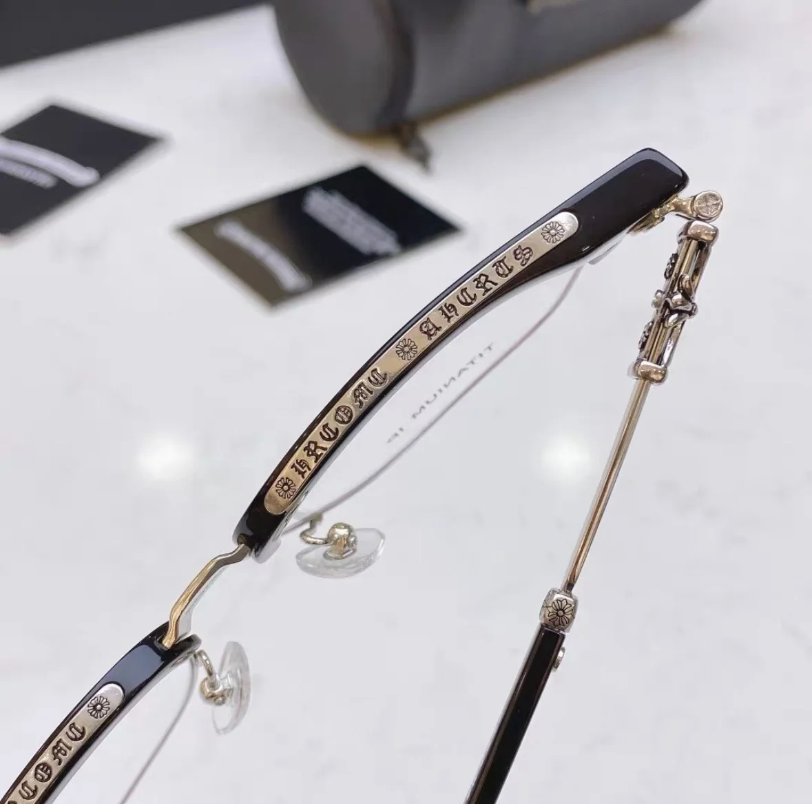 Chrome Hearts bonennoisseur+II фотохромные очки - миниатюра 4