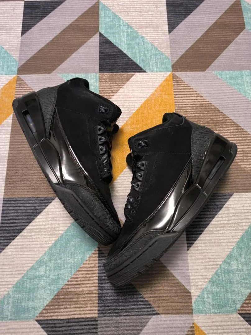 Jordan 3 black cat оригинал - миниатюра 2