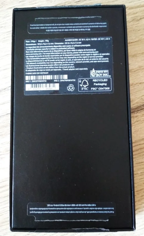 Коробка телефона Samsung S23+ - миниатюра 3
