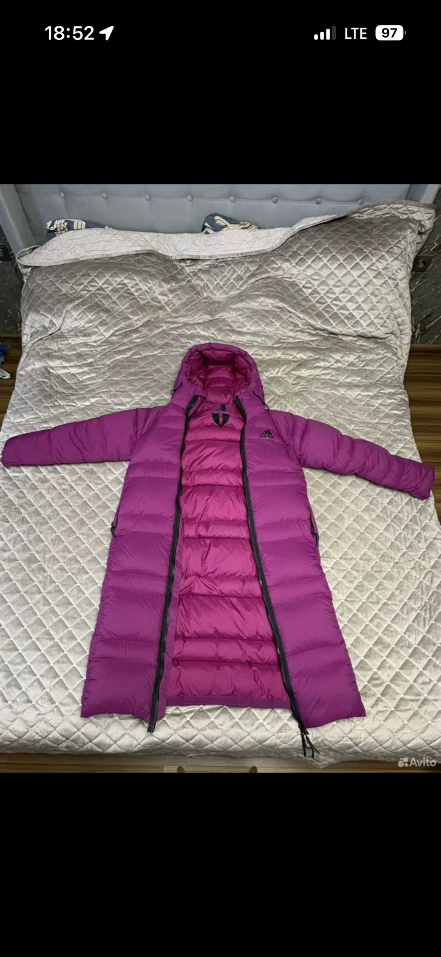 пуховик женский Adidas - миниатюра 2