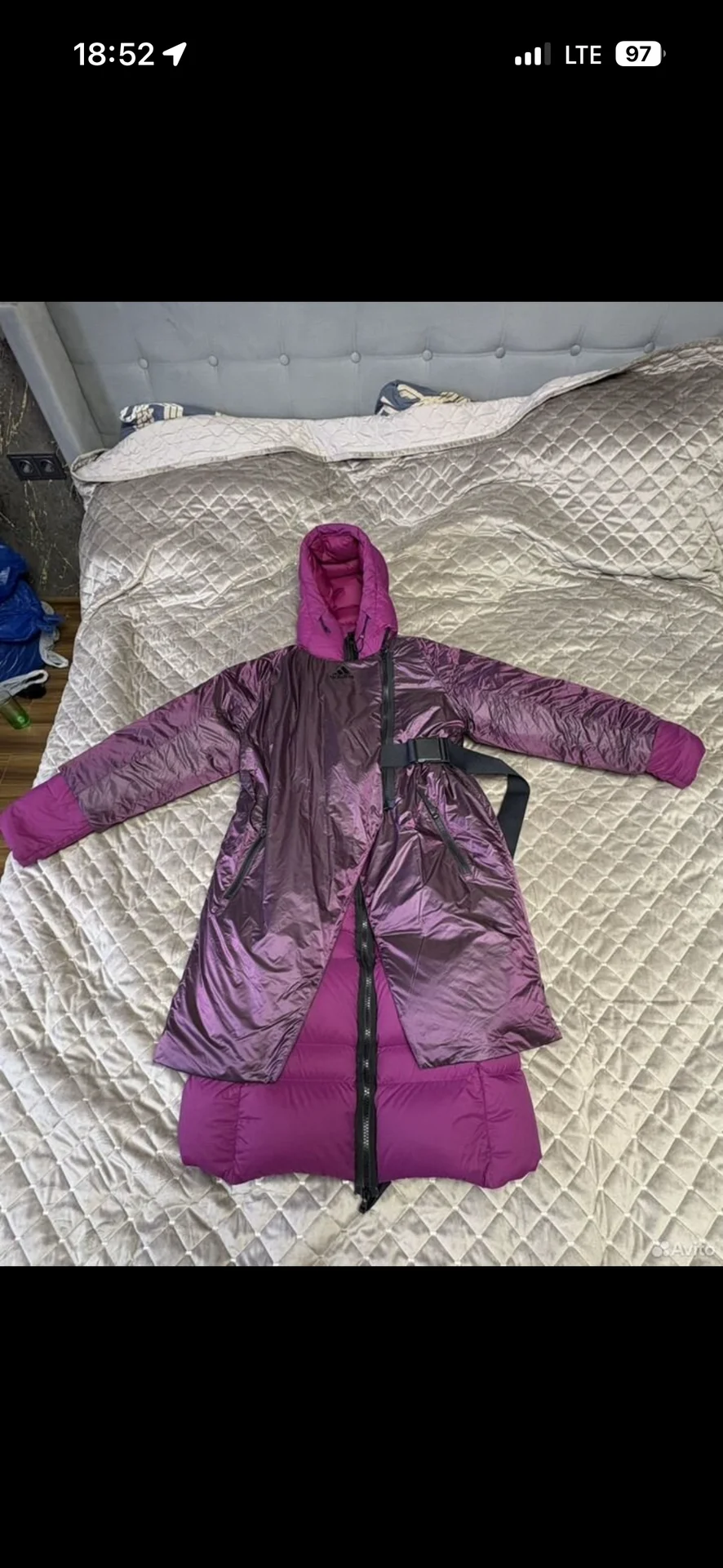 пуховик женский Adidas - миниатюра 4