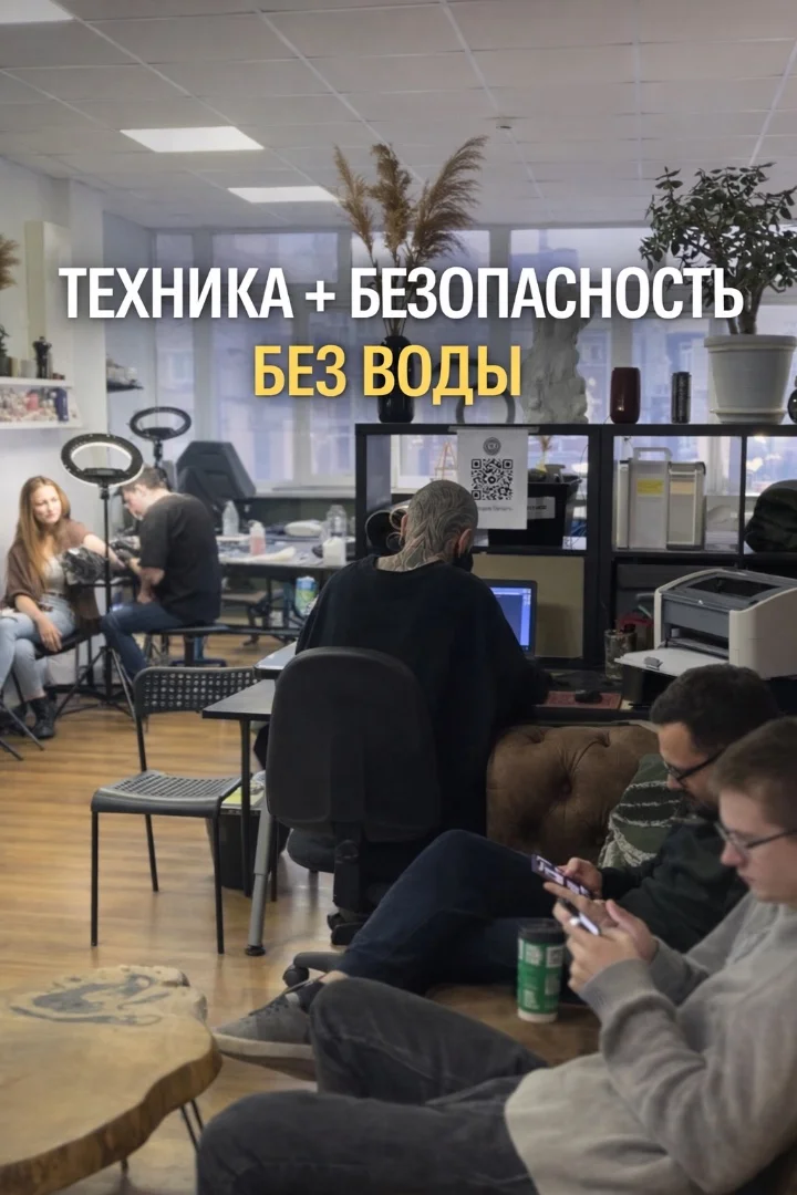 Обучение тату. С 0 до 1ых работ(машинка в подарок) - миниатюра 5