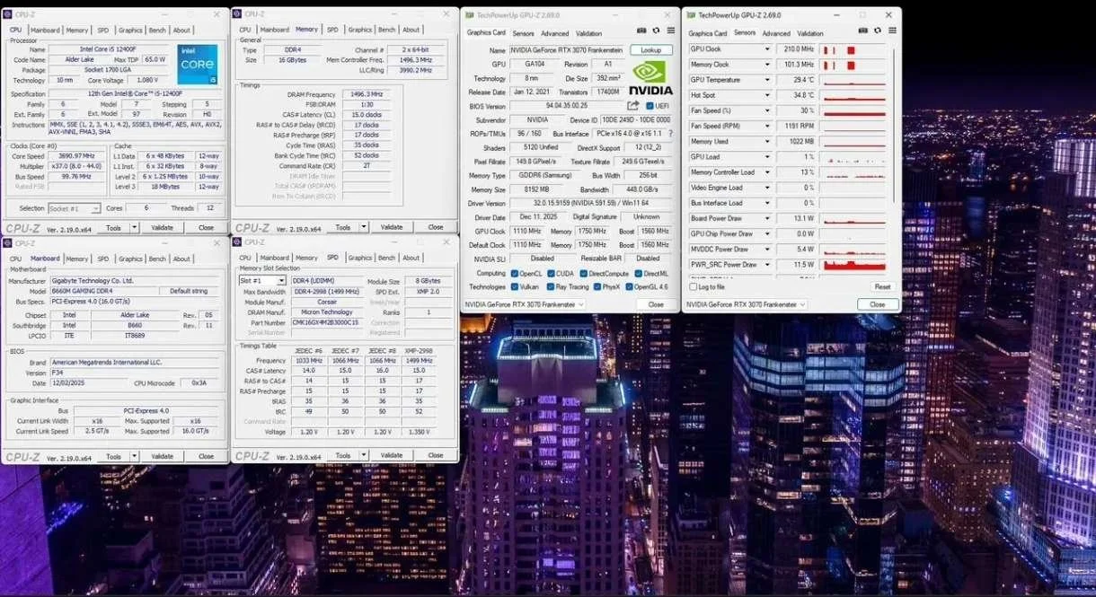 Игровой пк I5 12400f/RTX 3070/1TB SSD/16GB - миниатюра 2