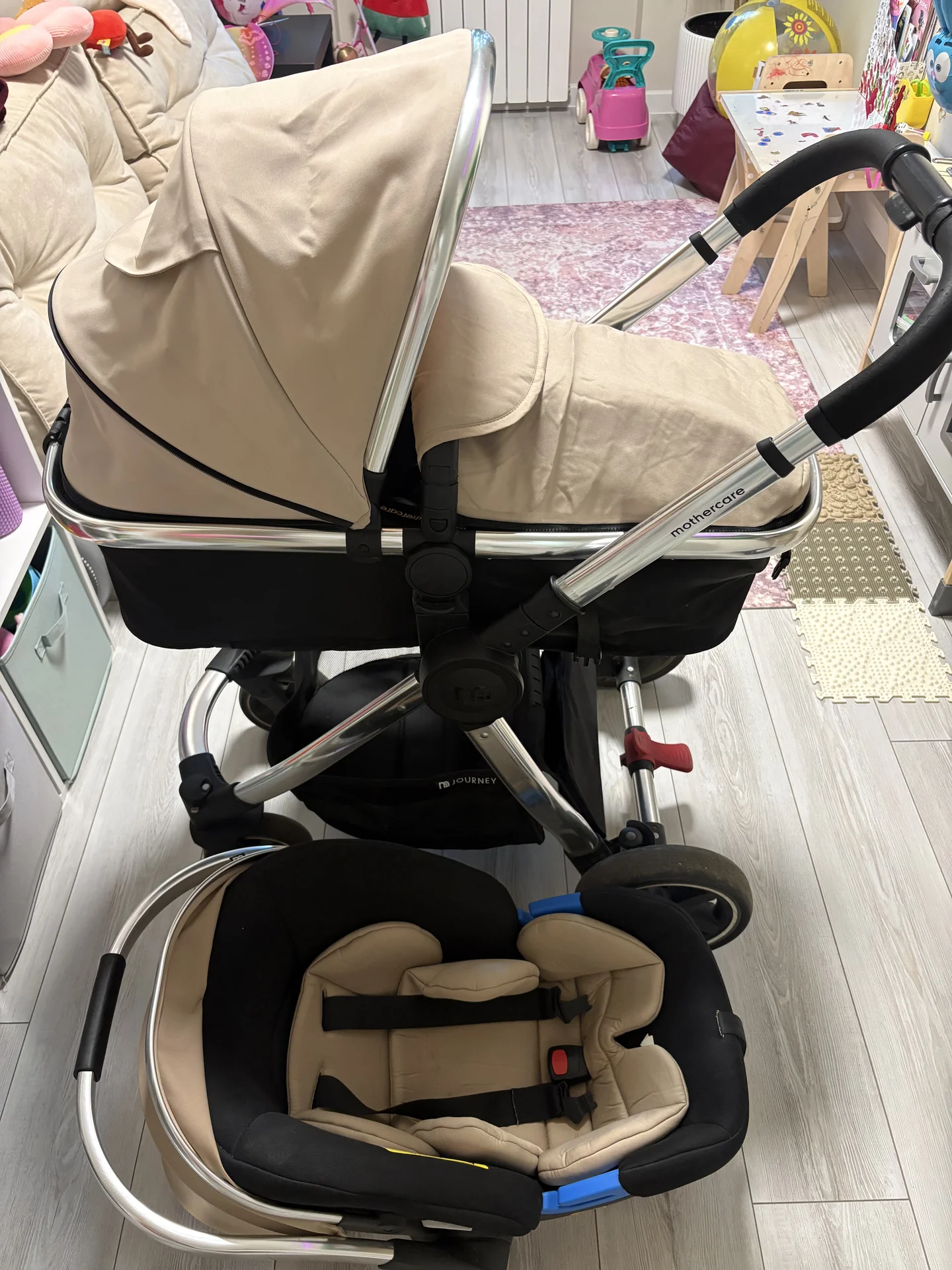 Детская коляска 3в1 Mothercare - миниатюра 7