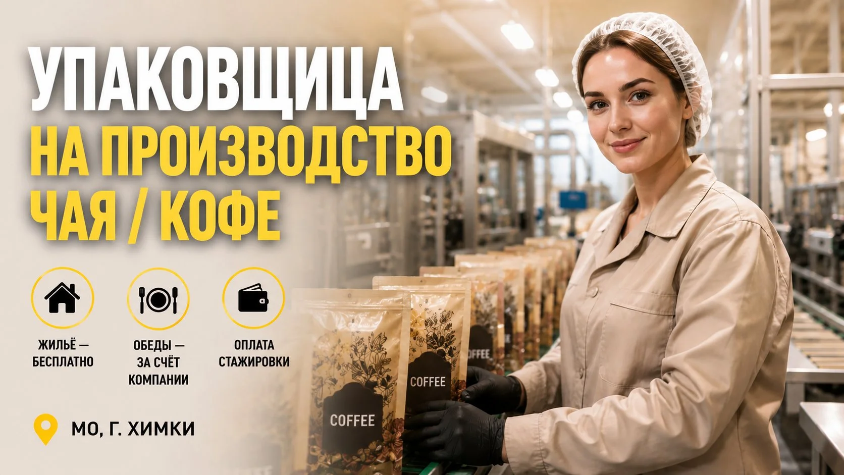 Упаковщик чая и кофе на производство вахта - изображение 1