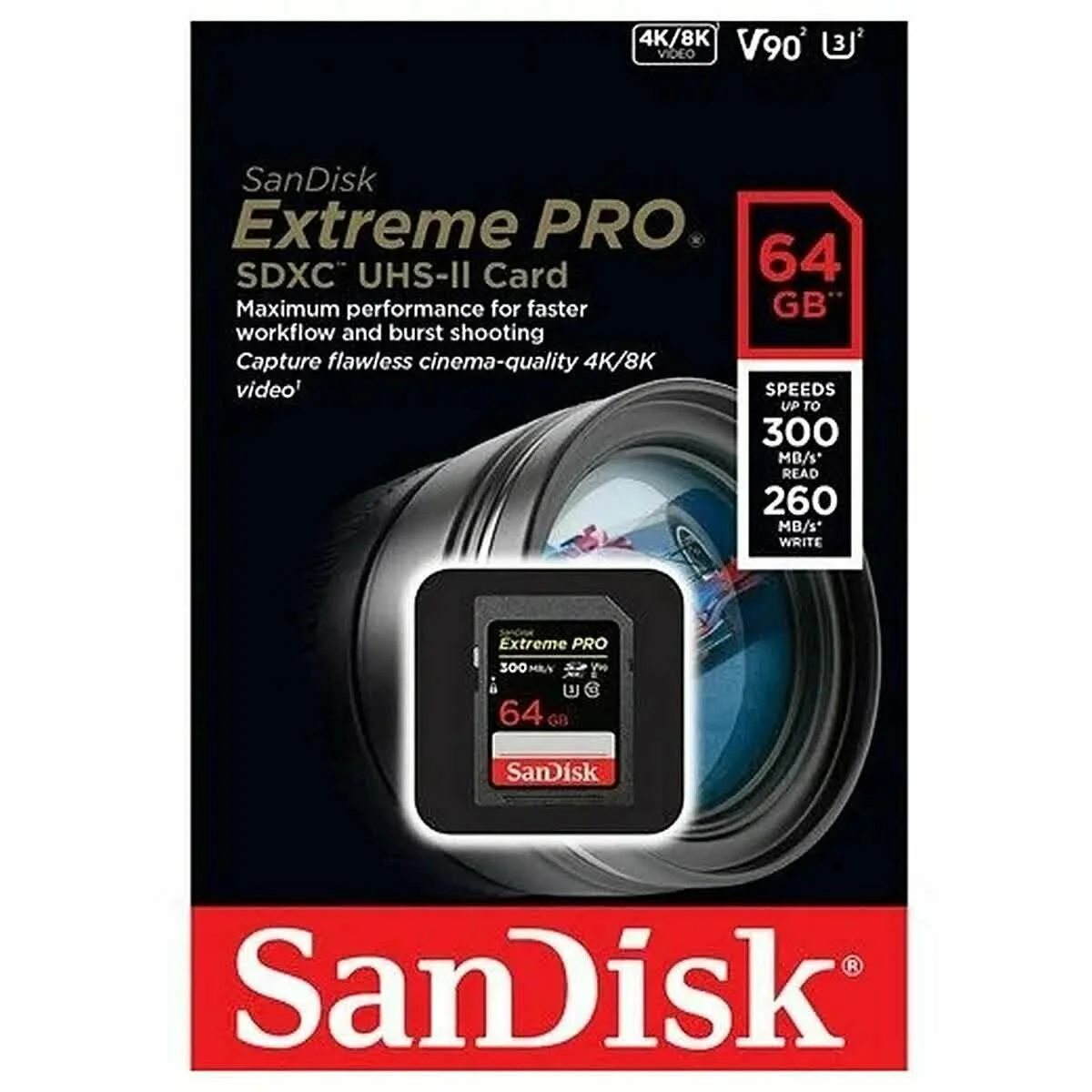 Карта памяти Sandisk Extreme Pro 64GB 300Мб - миниатюра 4