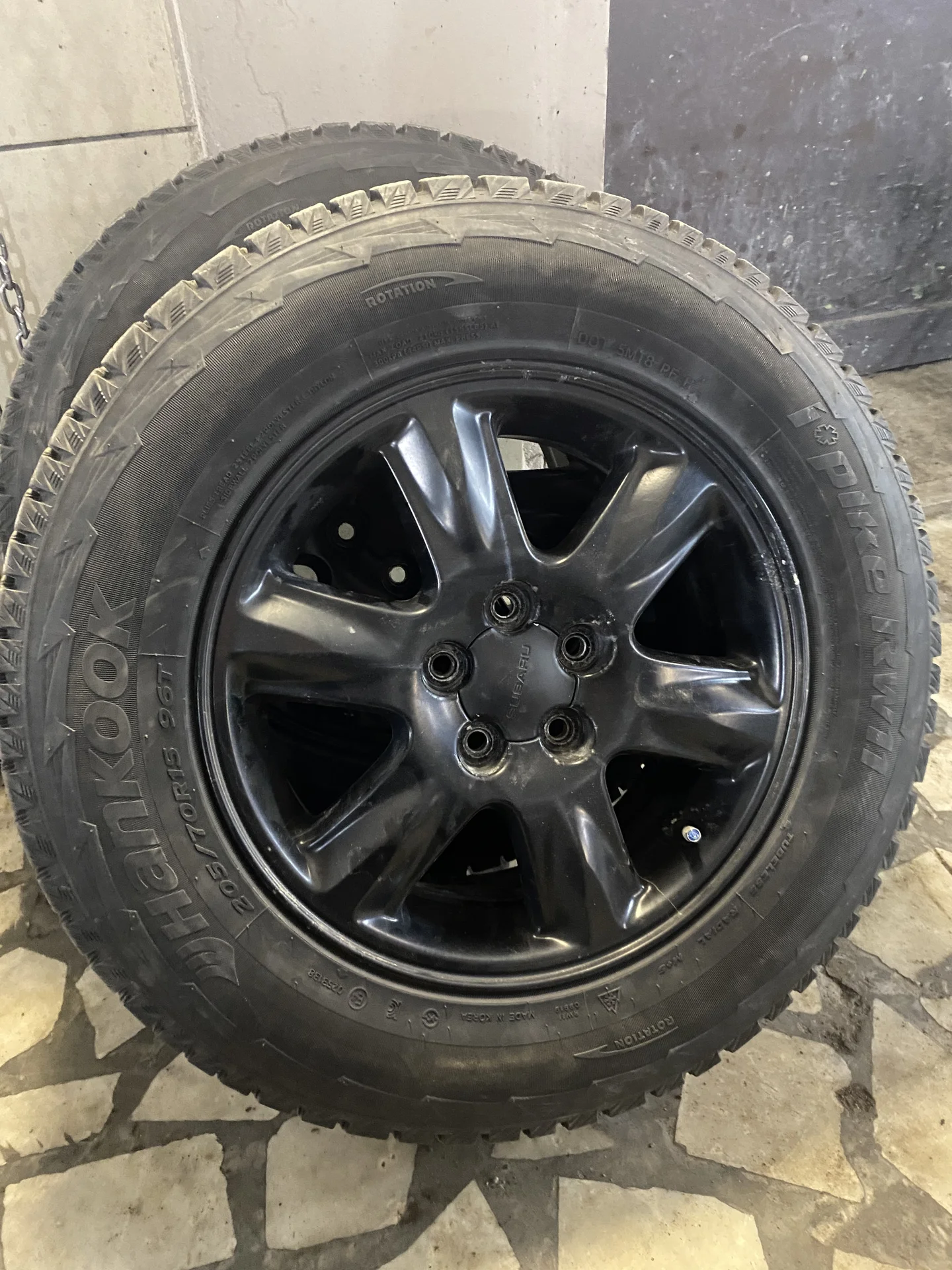 Колеса зимние subaru forester sg 5 - миниатюра 2