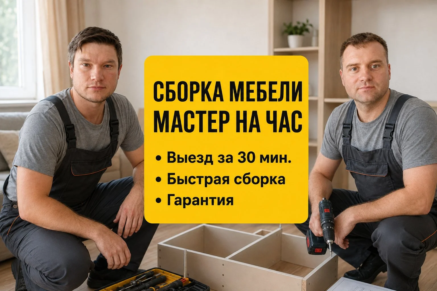 Мастер на час / Установка гардин / Сборка мебели