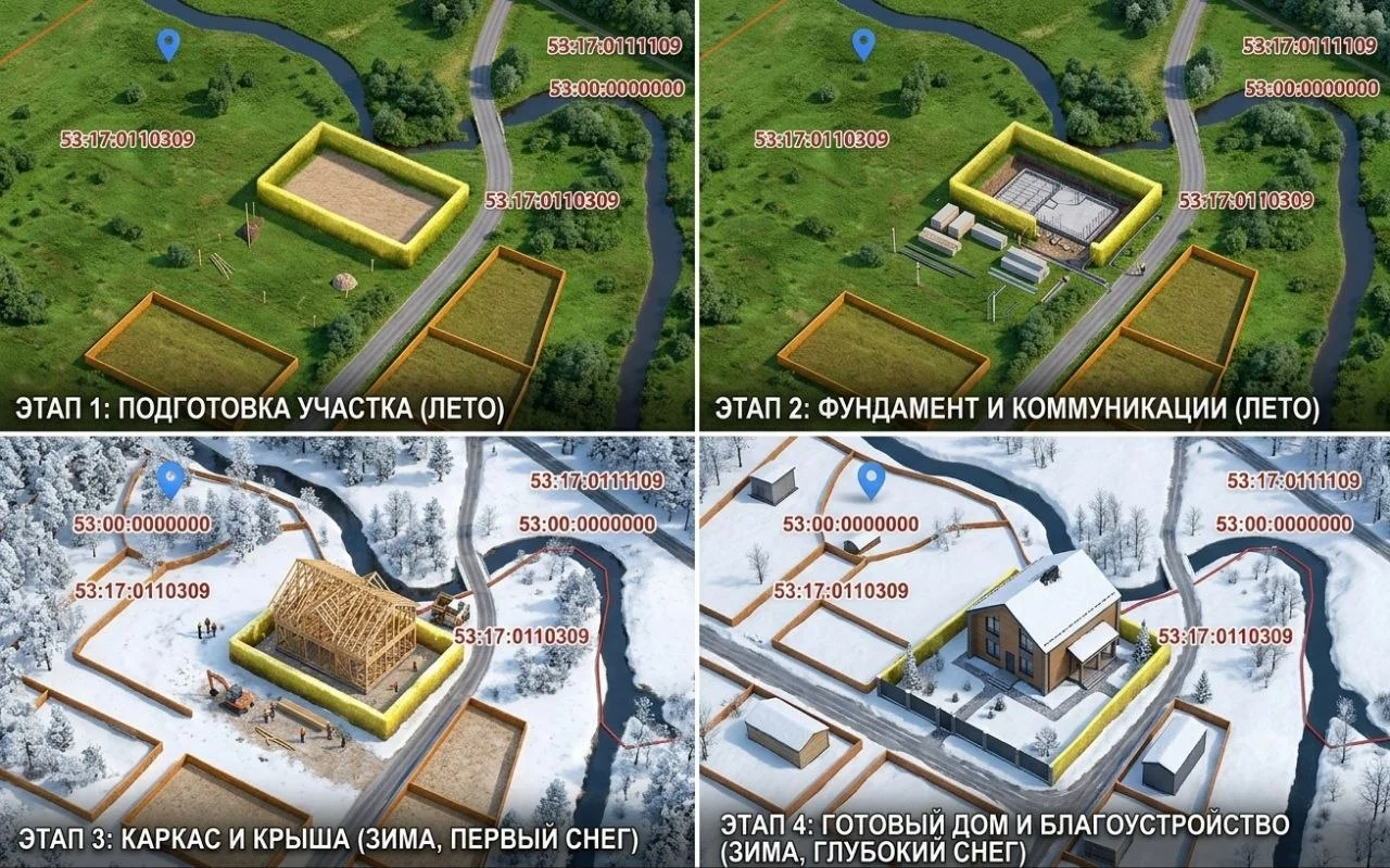 Ровный участок в тихом месте, в 5 минутах от цивилизации - миниатюра 3