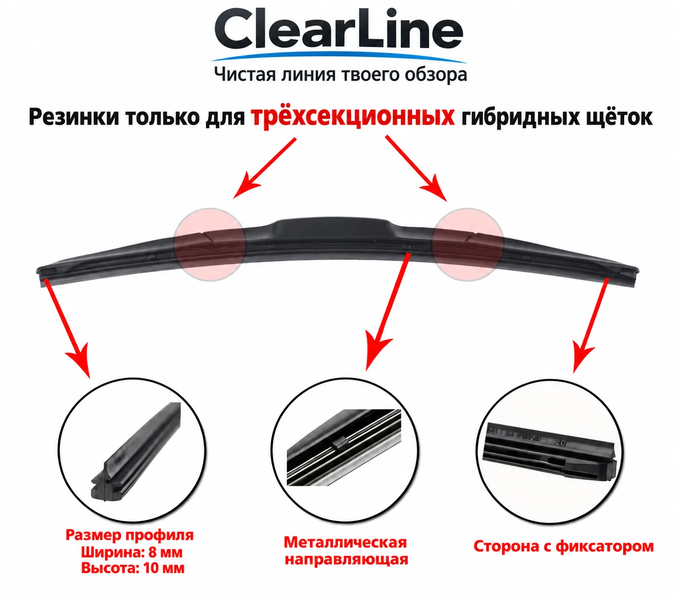 Резинки на гибридные щетки Denso с отчетом - миниатюра 2