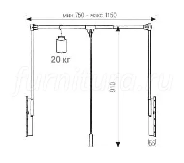 Механизм пантограф Ambos Superlift 151/A - миниатюра 8