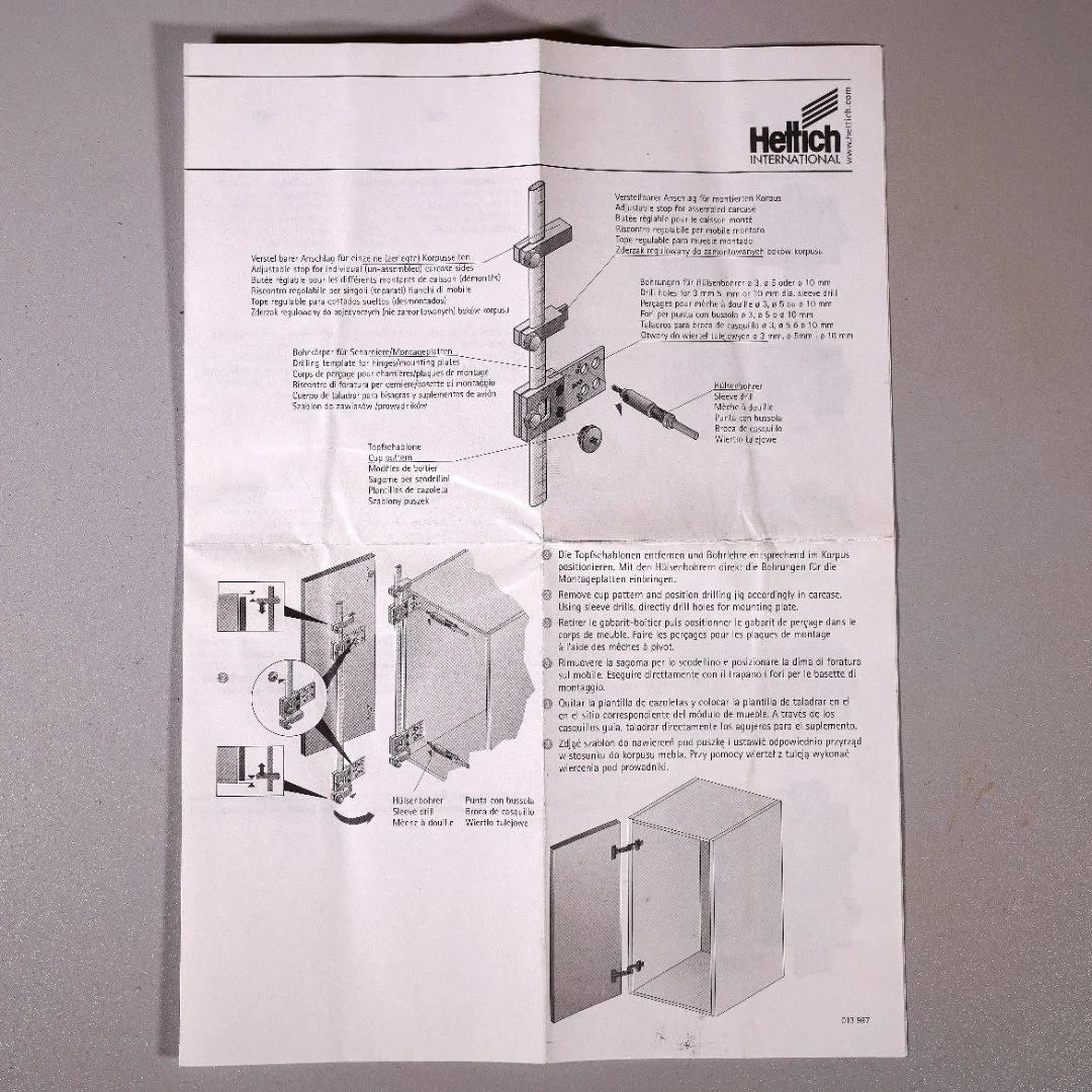 Кондуктор мебельный Hettich Accura (Sistem 32) - миниатюра 6