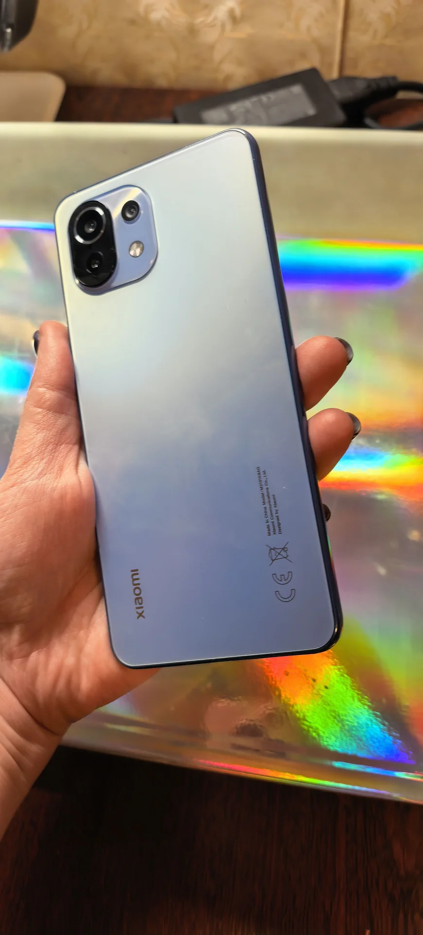смартфон Xiaomi Mi 11 Lite (128 ГБ) в голубом цвет - миниатюра 3